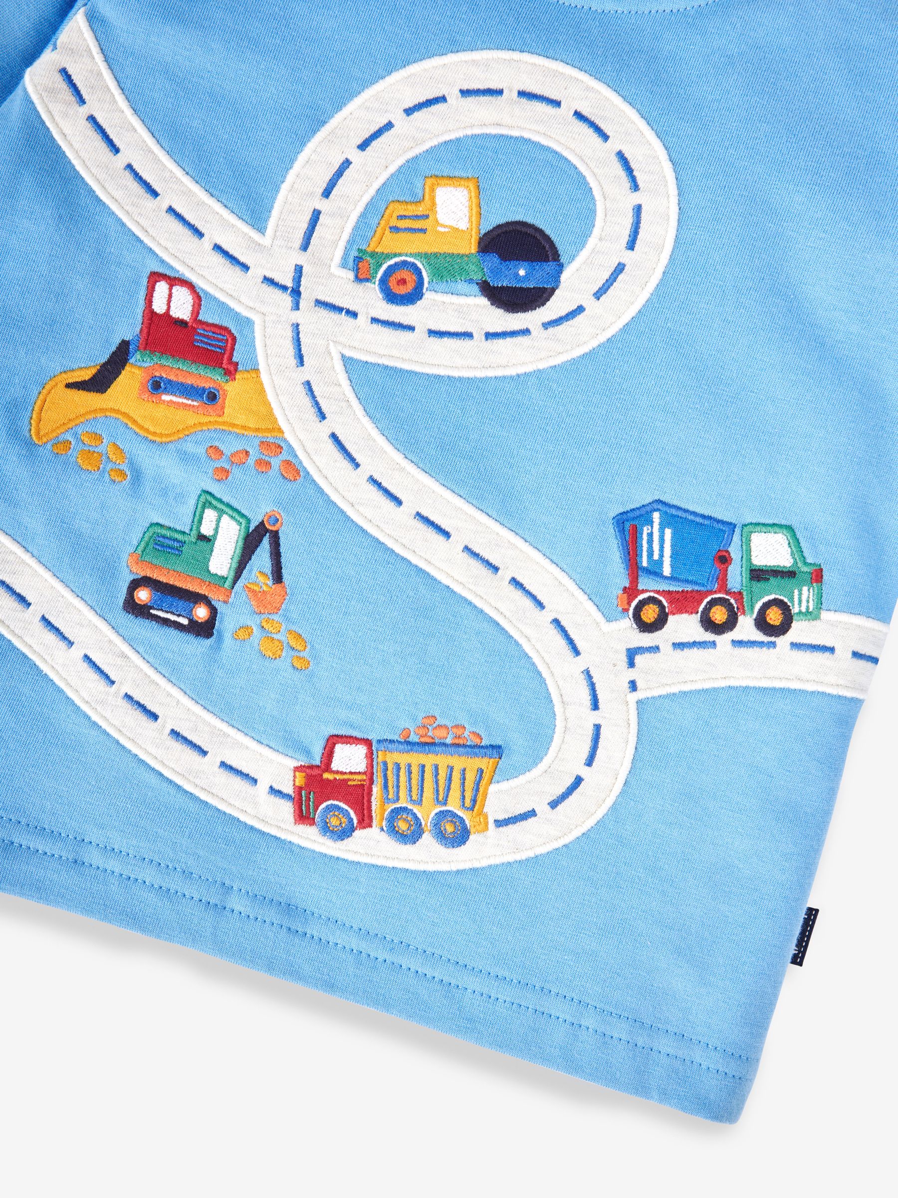 Blue Boys' Construction Appliqué Top - Image 3 of 3