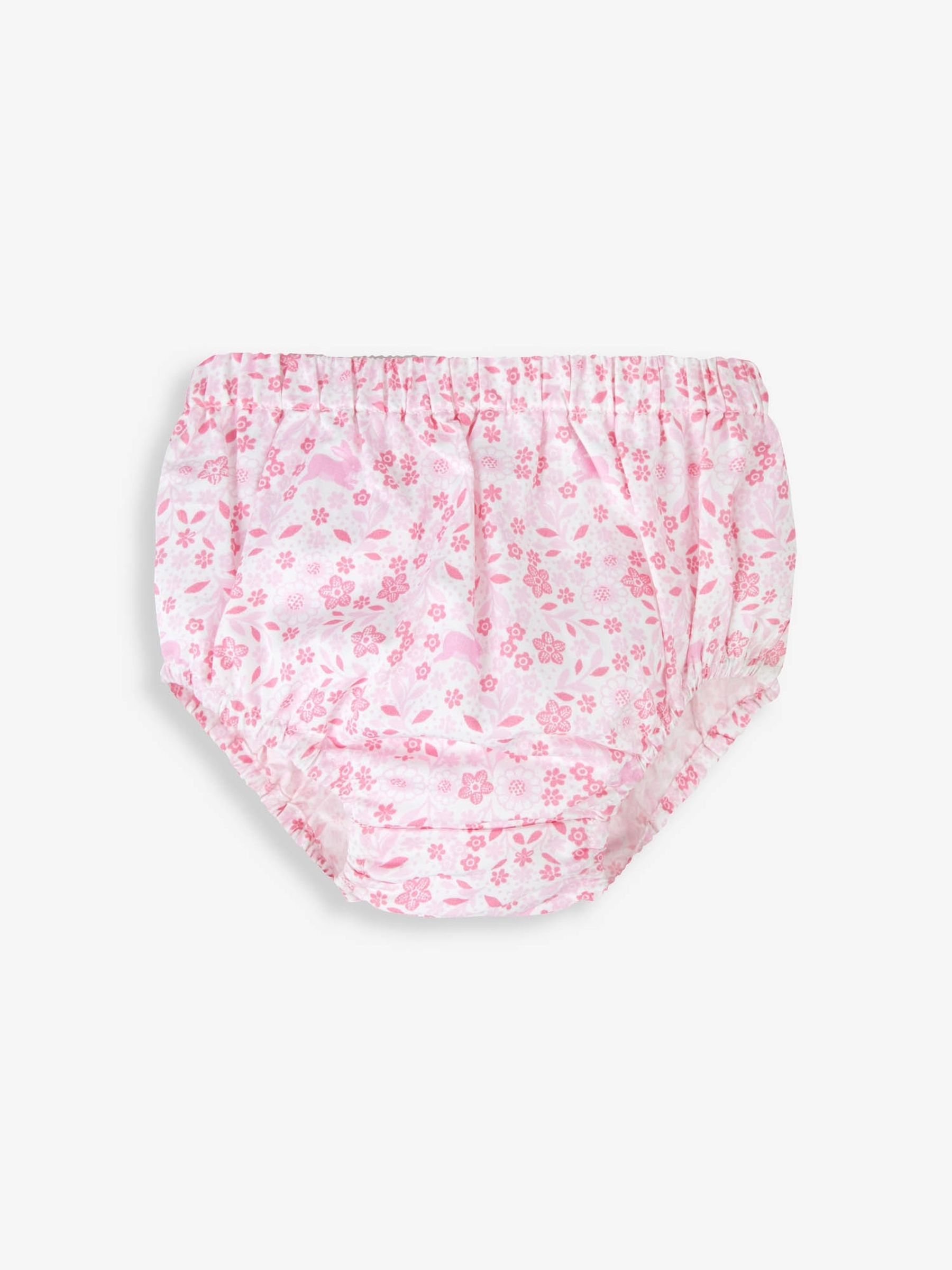 Pink Bunny Print Frill Collar Party Dress - Image 3 of 6