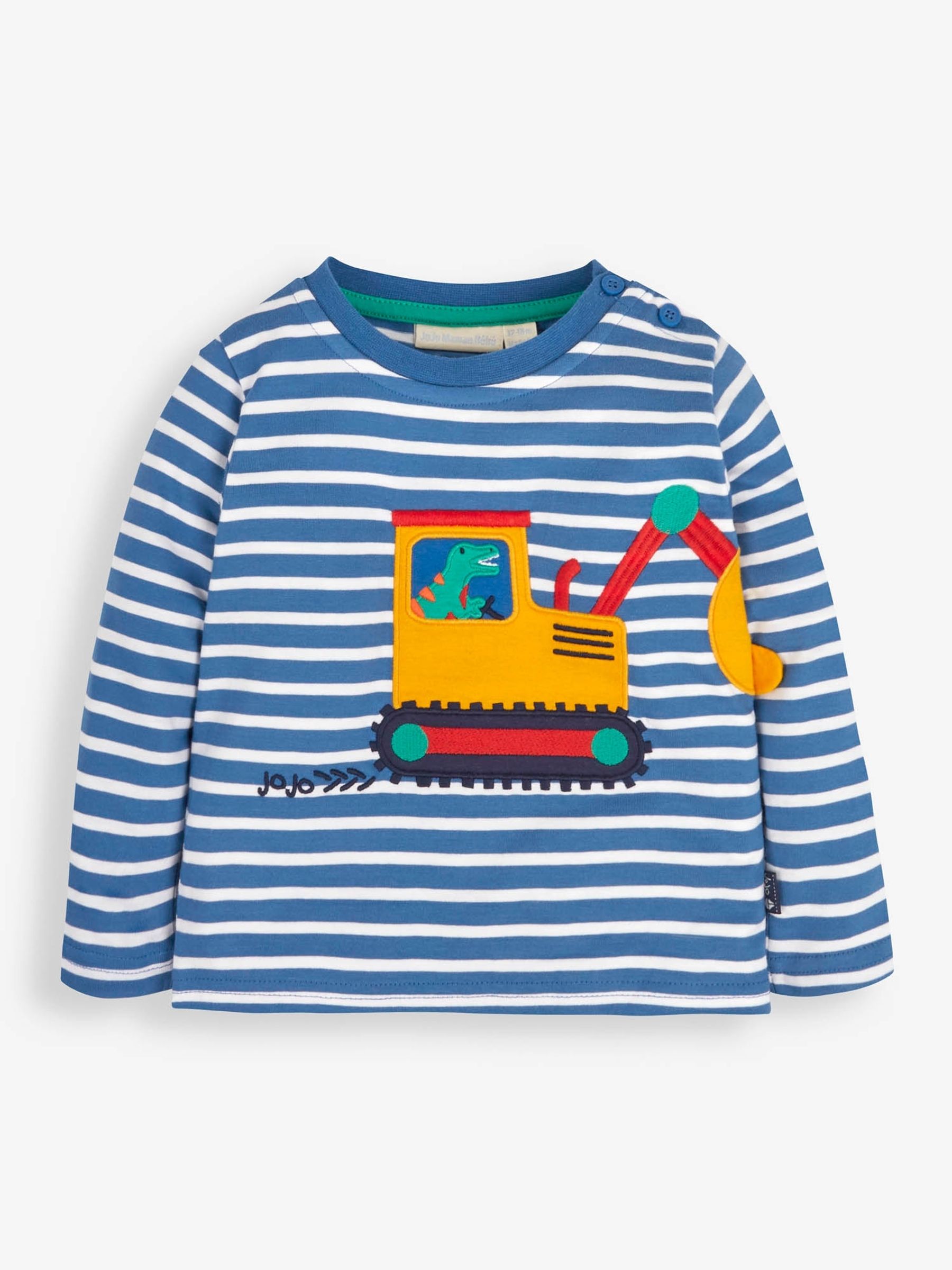 Cobalt Stripe Digger Appliqué Top - Image 1 of 3