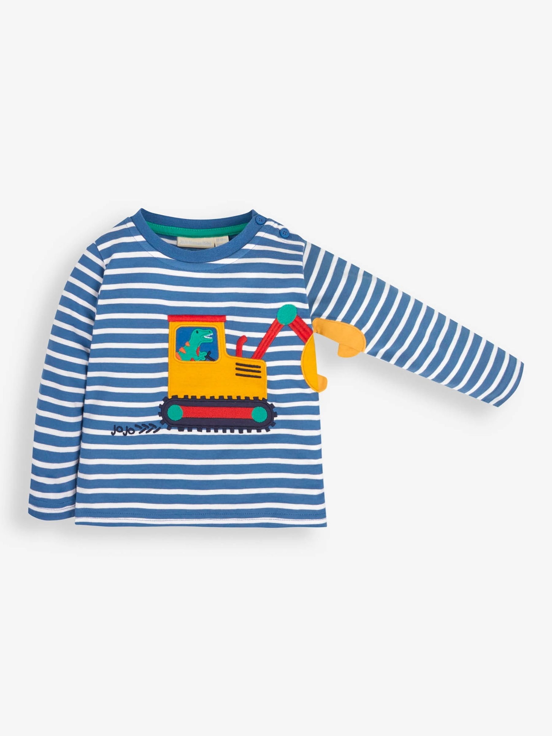 Cobalt Stripe Digger Appliqué Top - Image 2 of 3