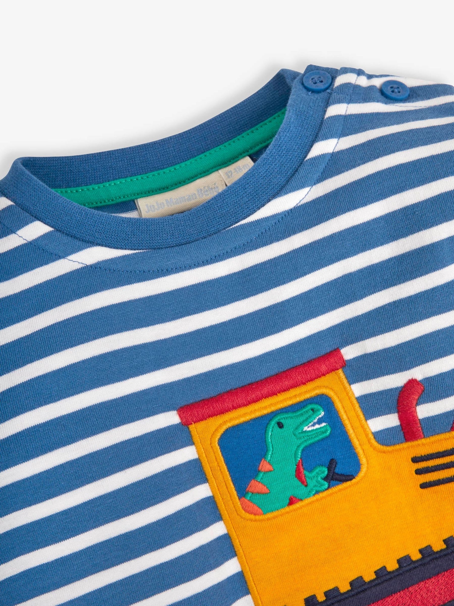 Cobalt Stripe Digger Appliqué Top - Image 3 of 3