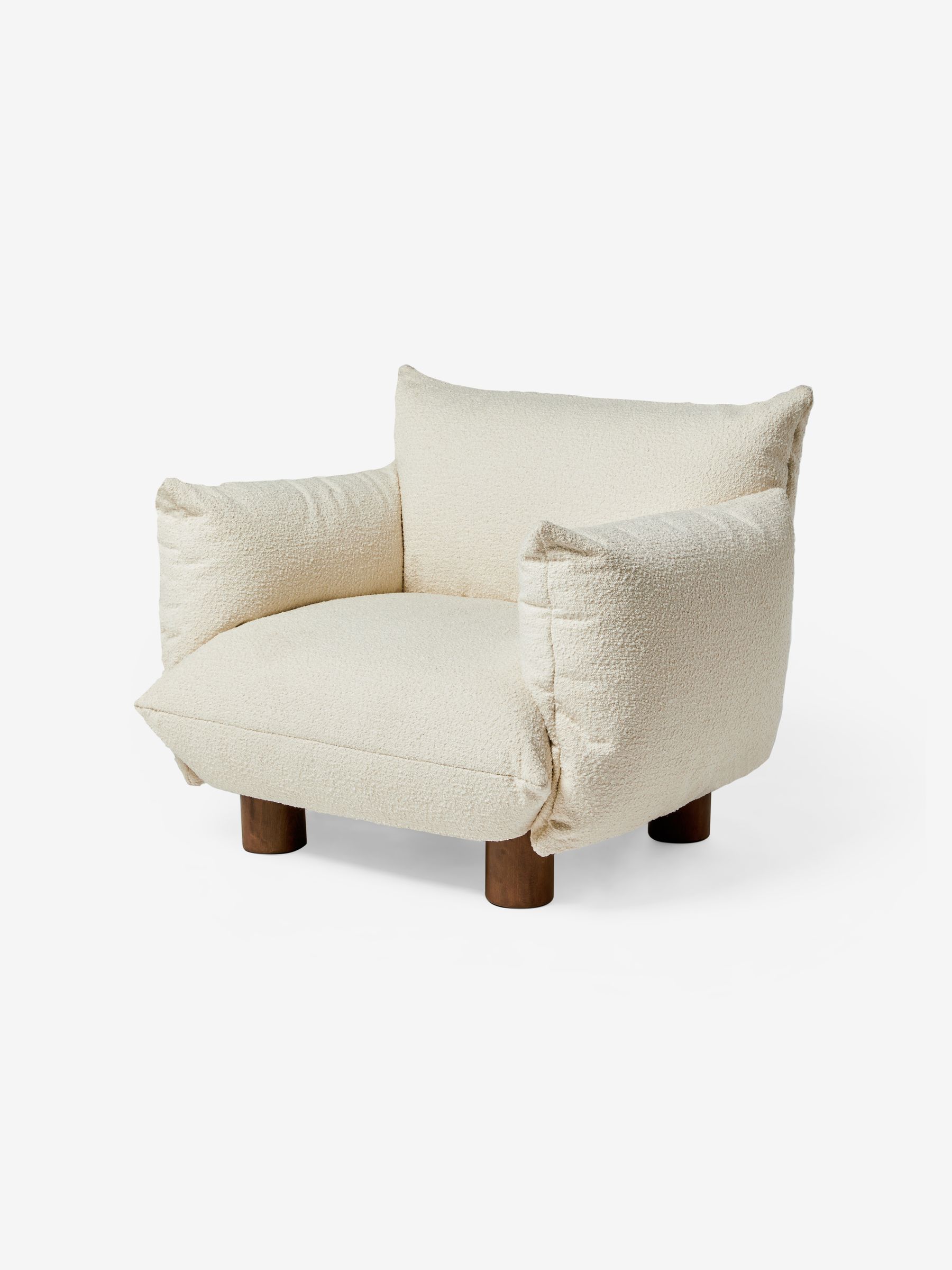 Jude Accent Chair in Ivory Boucle - Image 3 of 5