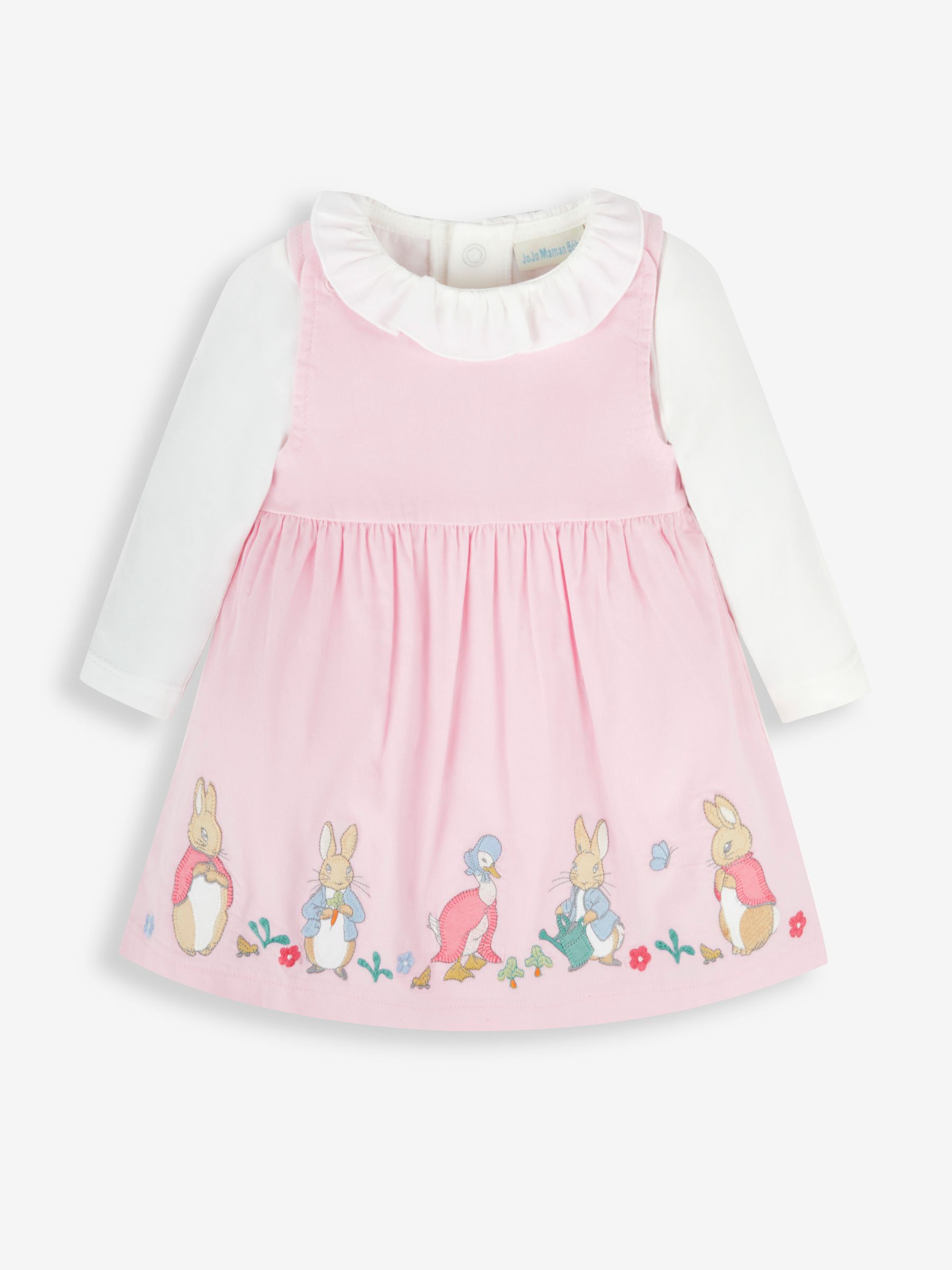 Pink Peter Rabbit Appliqué Baby Dress & Body Set - Image 4 of 8