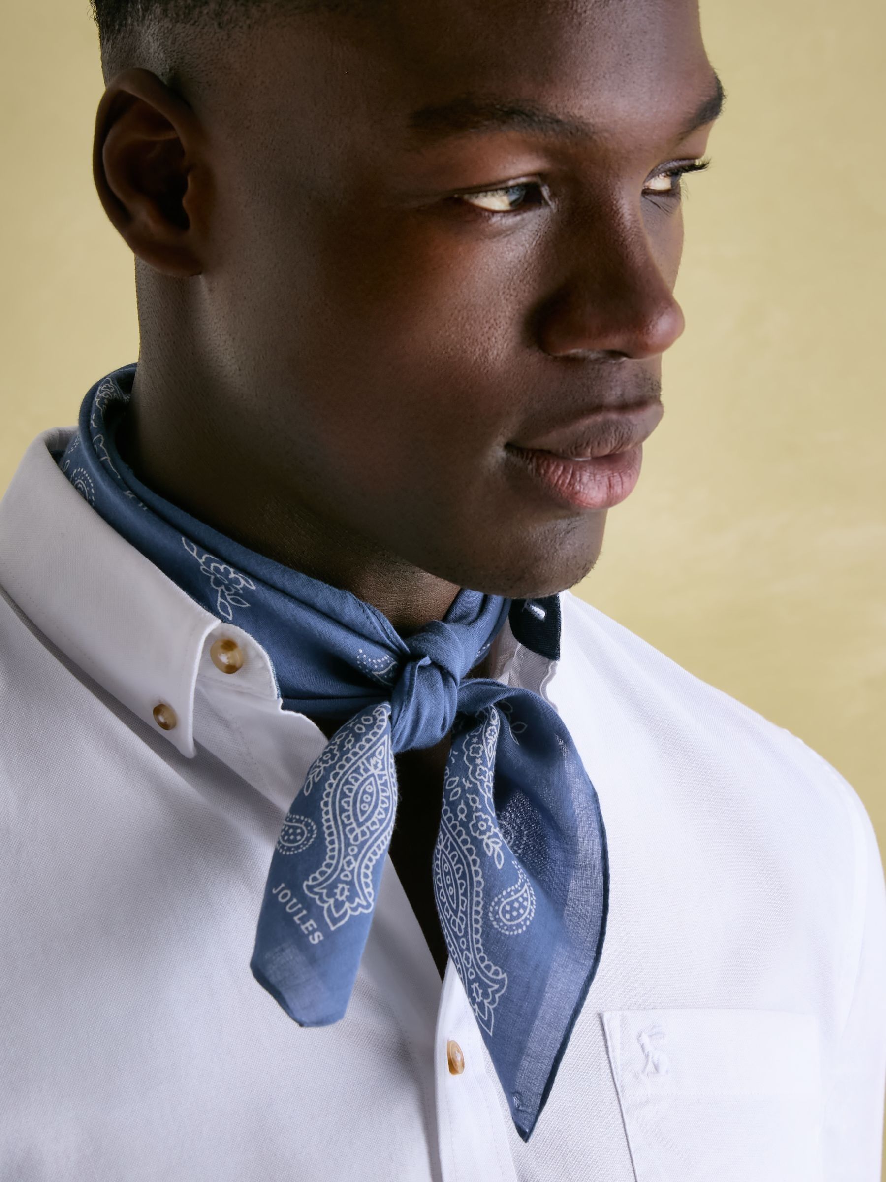 Dapper Blue Cotton Scarf - Image 2 of 5