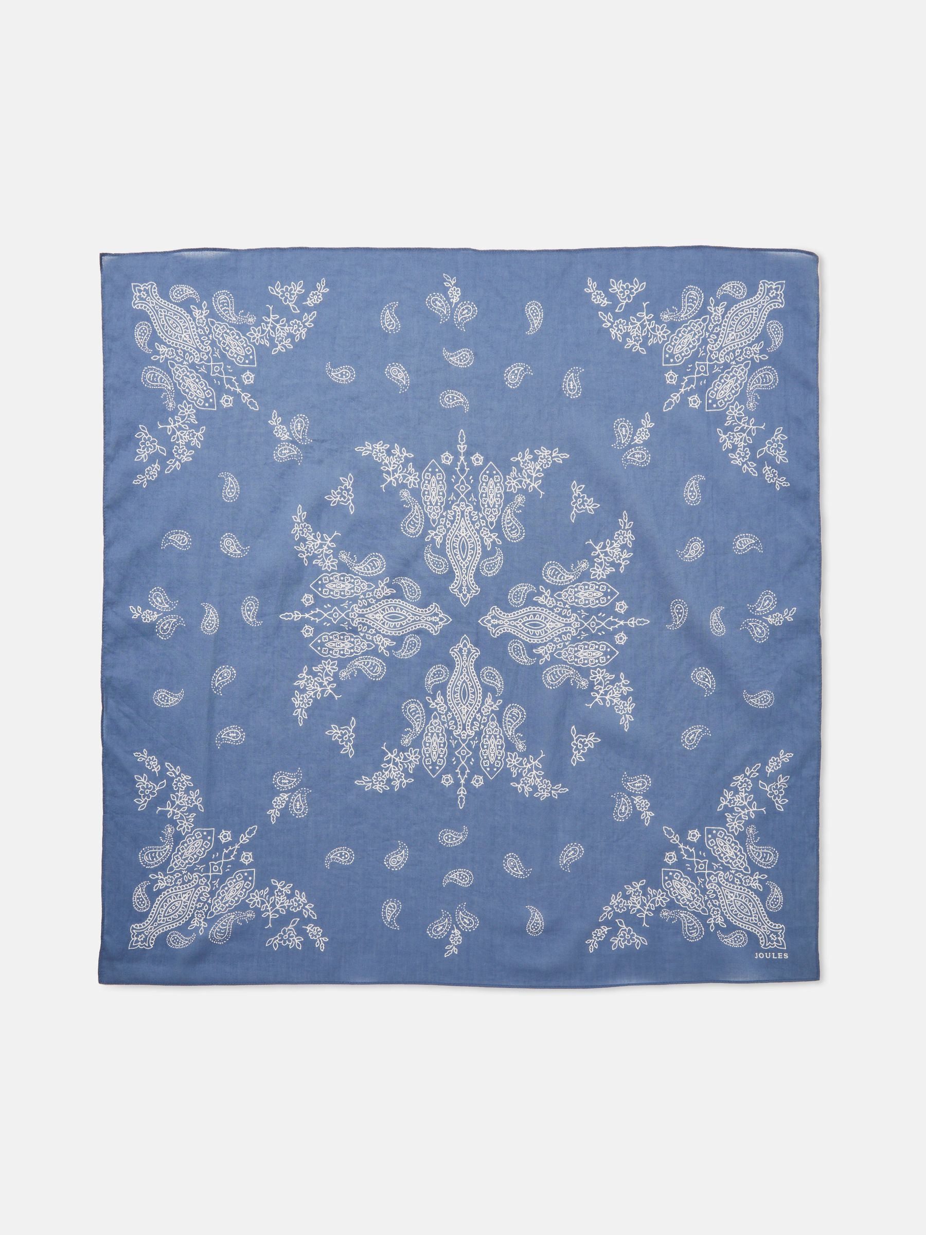 Dapper Blue Cotton Scarf - Image 4 of 5