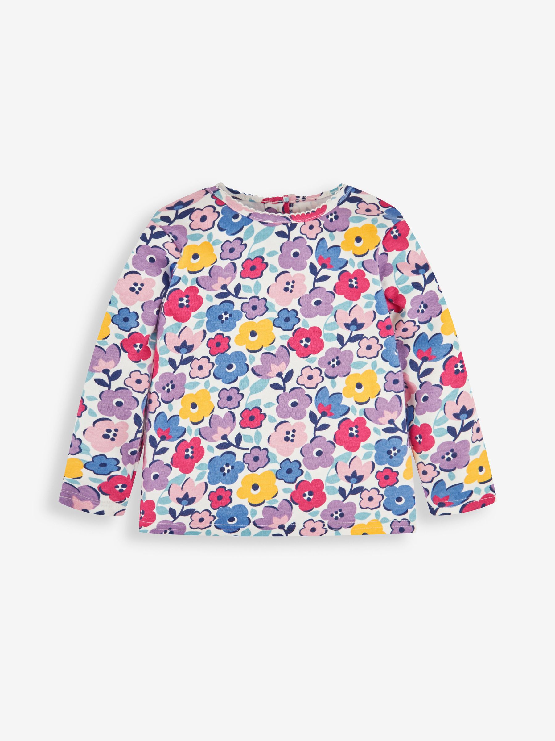 Raspberry Pink Dino Girls' 2-Piece Appliqué Pinafore Dress & Top Set - Image 2 of 6