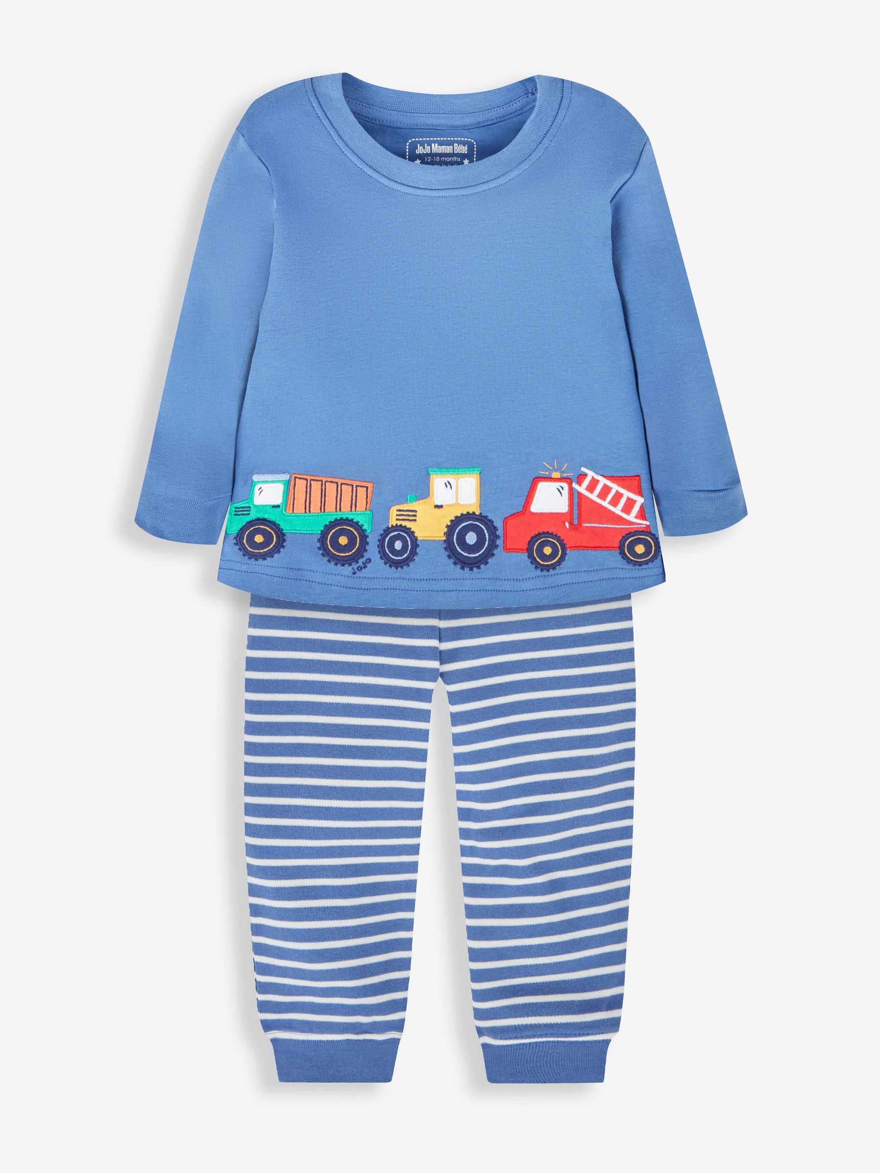Indigo Boys' 2-Pack Transport Jersey Pyjamas - Image 3 of 11