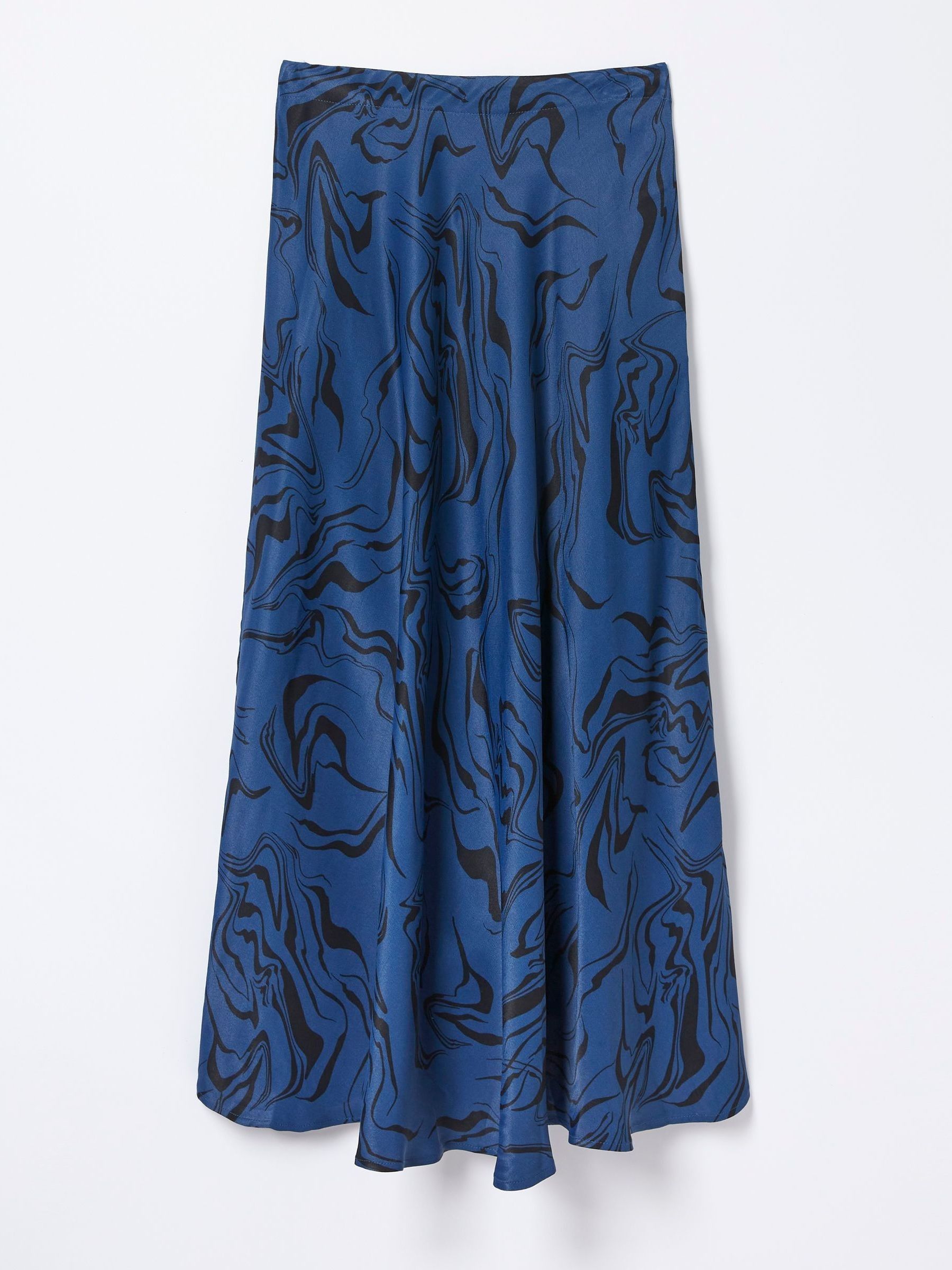 Blue Pat Marble Midi Skirt - Image 5 of 5