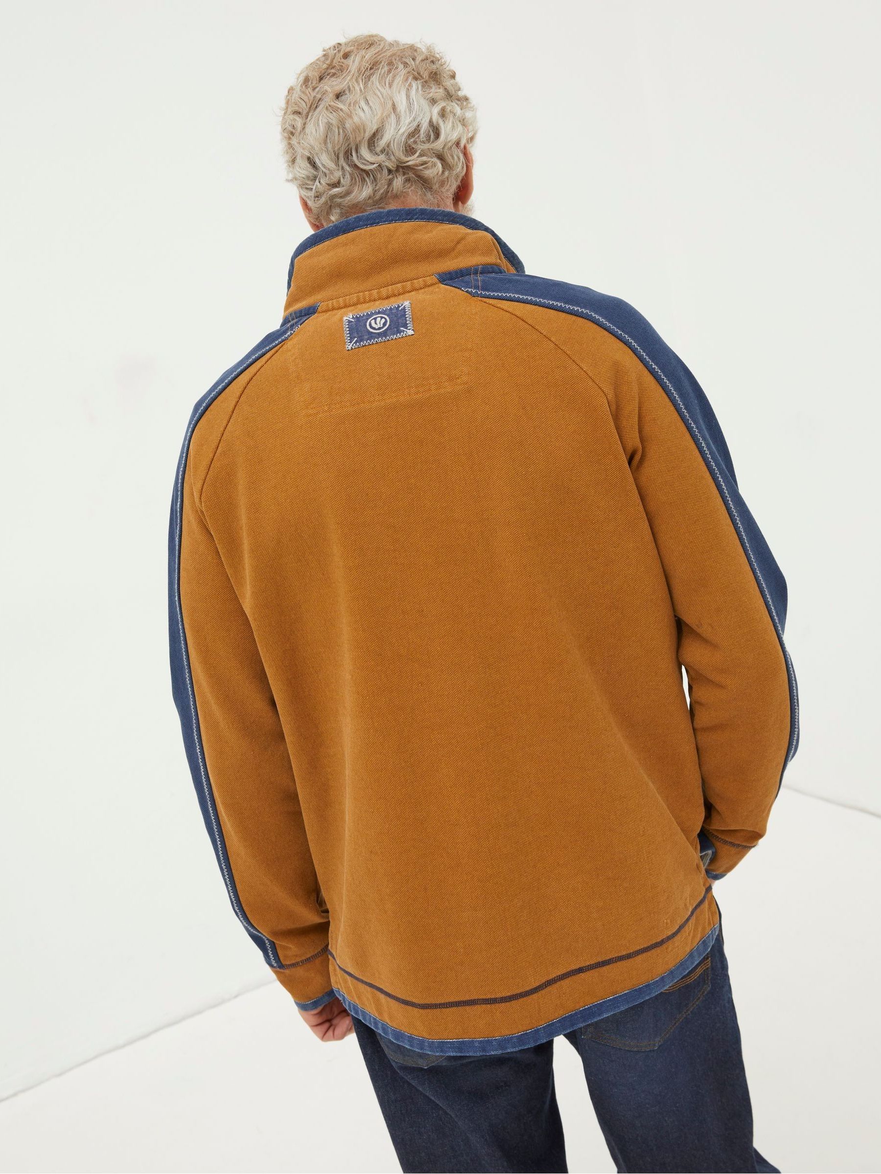 Yellow Airlie Fleece Collared Sweat Top - Image 2 of 5