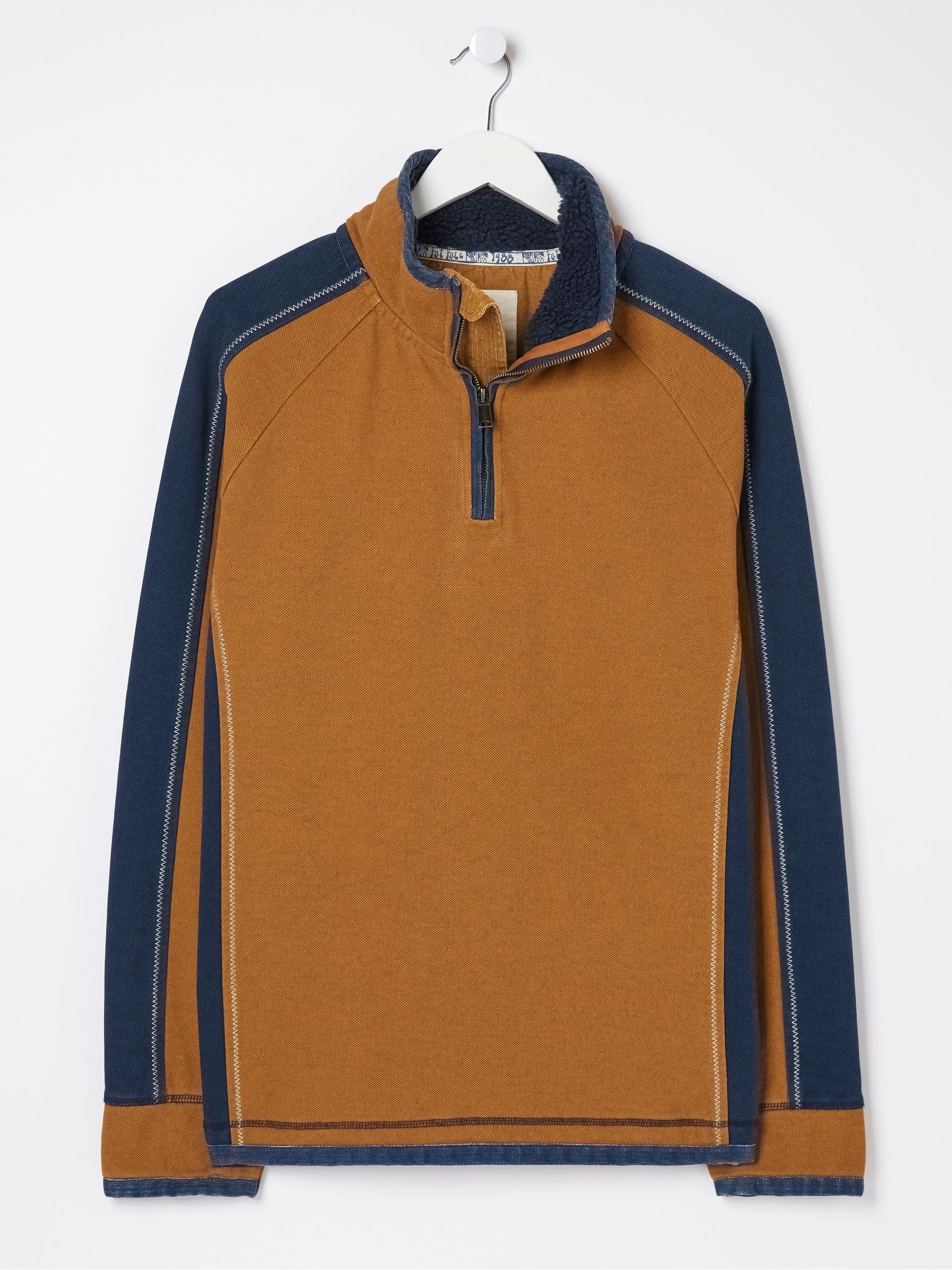 Yellow Airlie Fleece Collared Sweat Top - Image 5 of 5