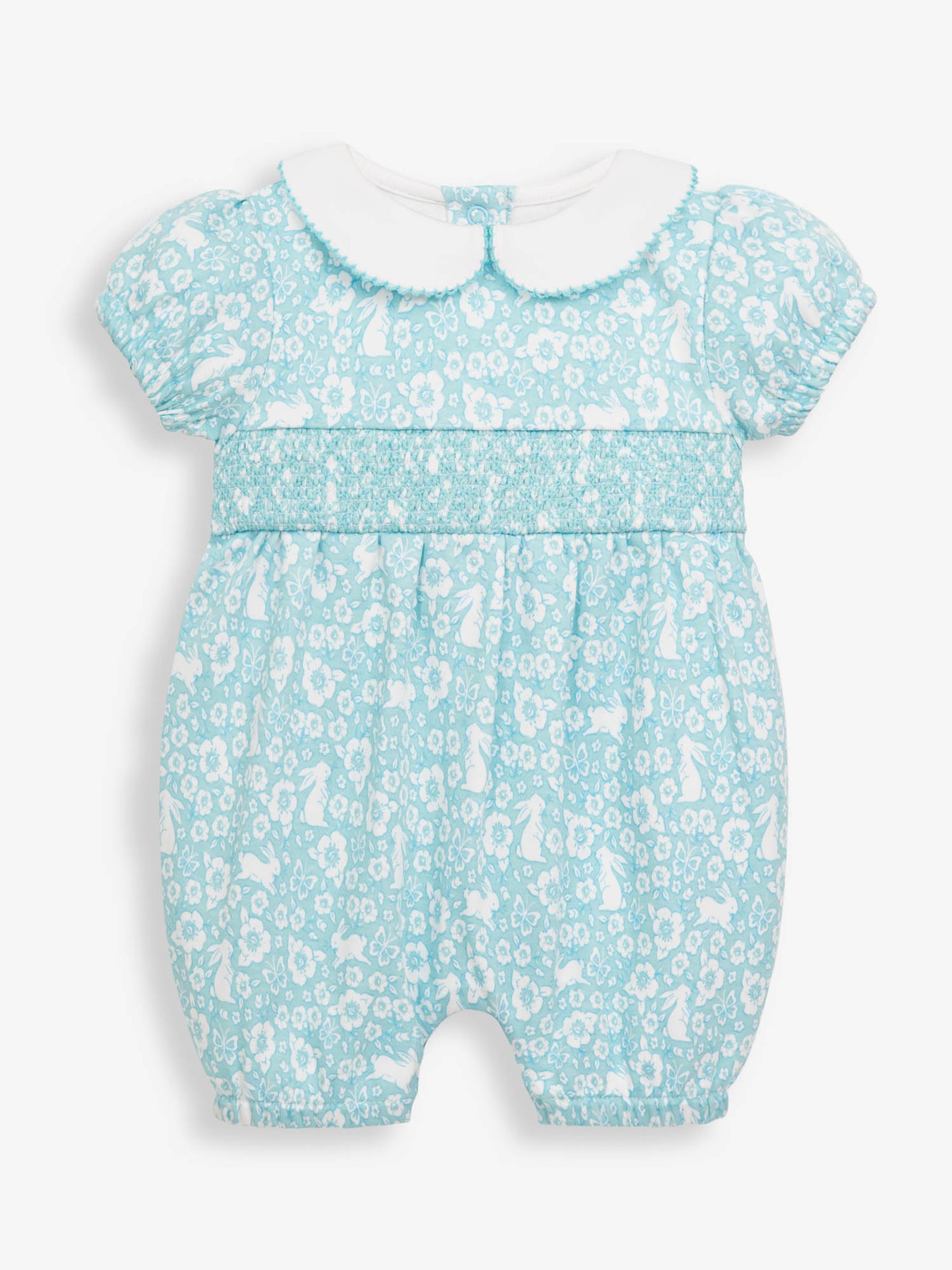 Duck Egg Bunny Jersey Baby Romper & Hat Set - Image 3 of 4