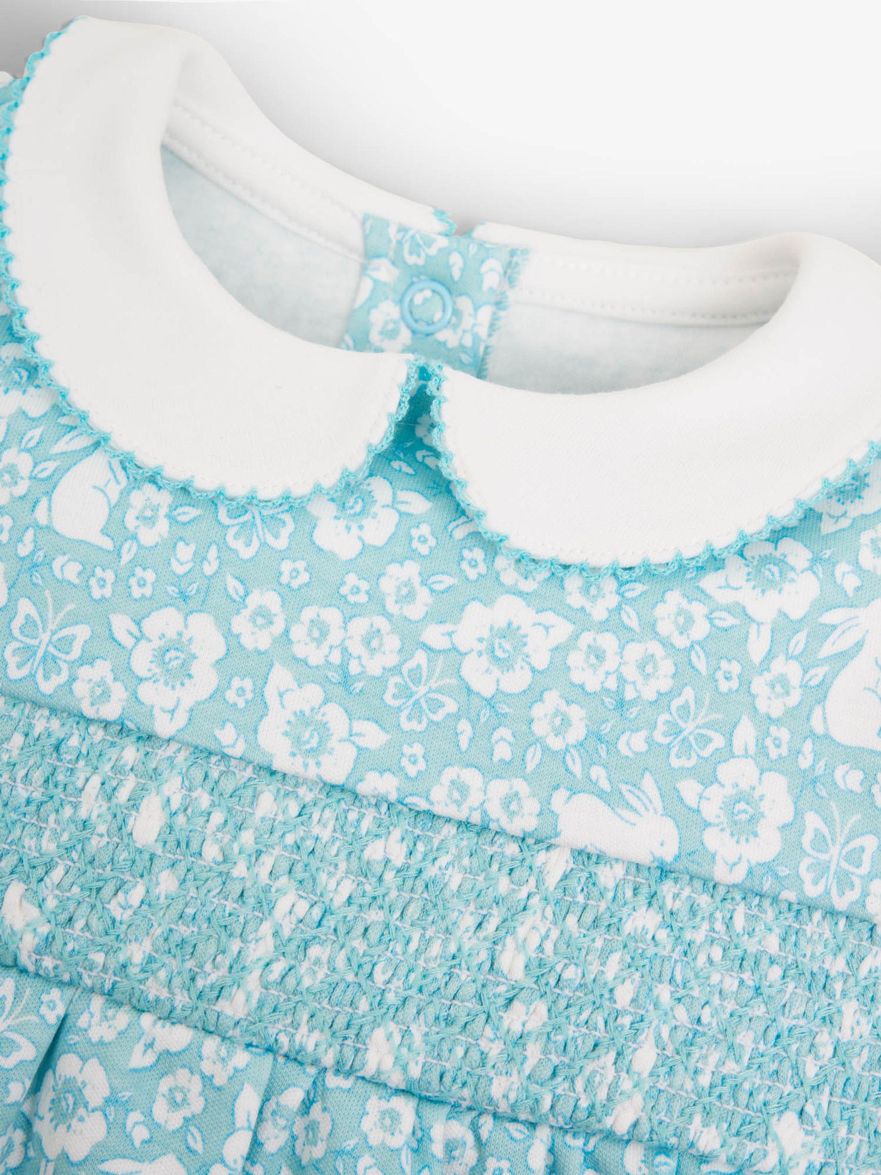 Duck Egg Bunny Jersey Baby Romper & Hat Set - Image 4 of 4