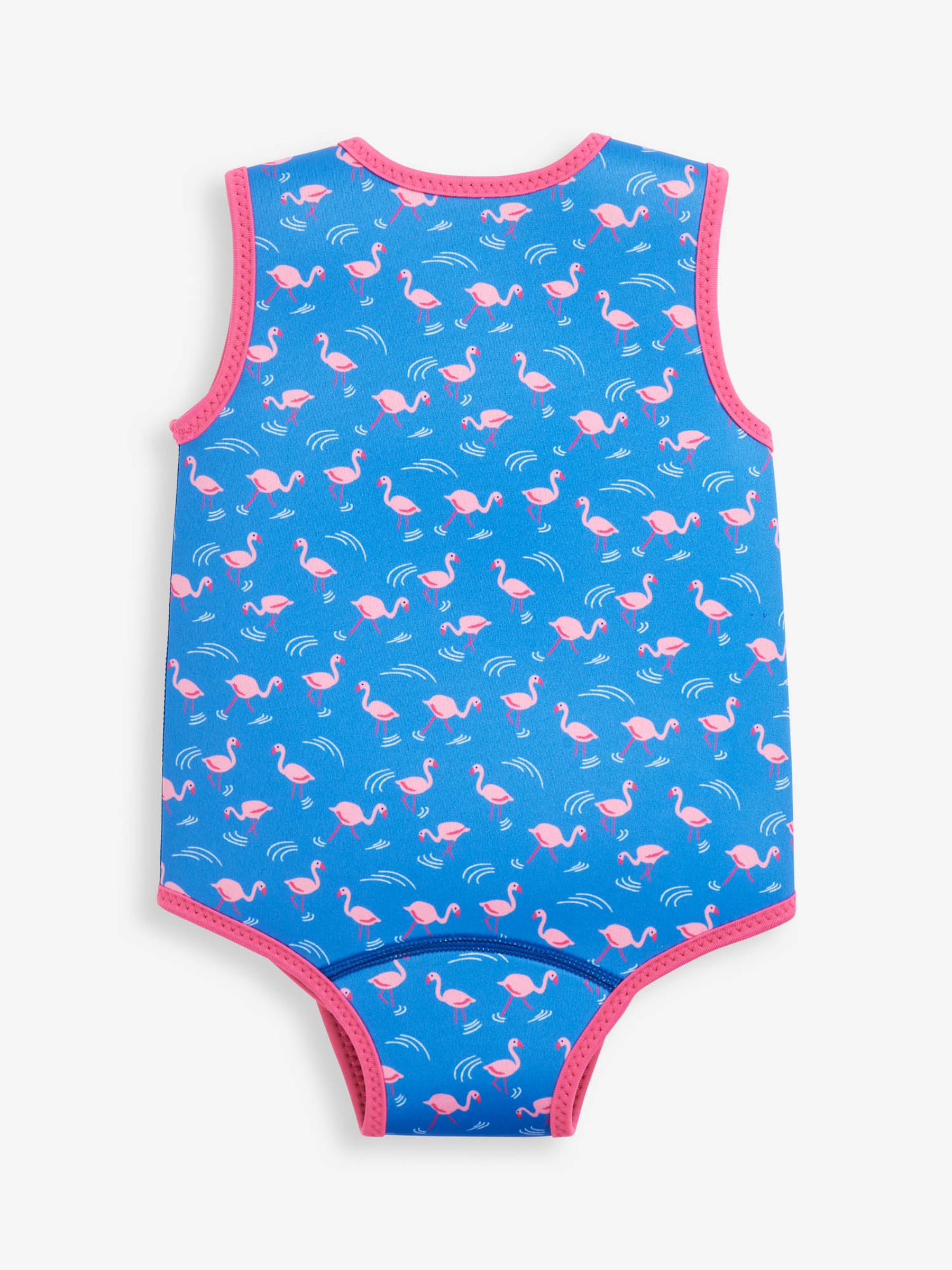 Blue Flamingo Print Baby Wetsuit - Image 2 of 4