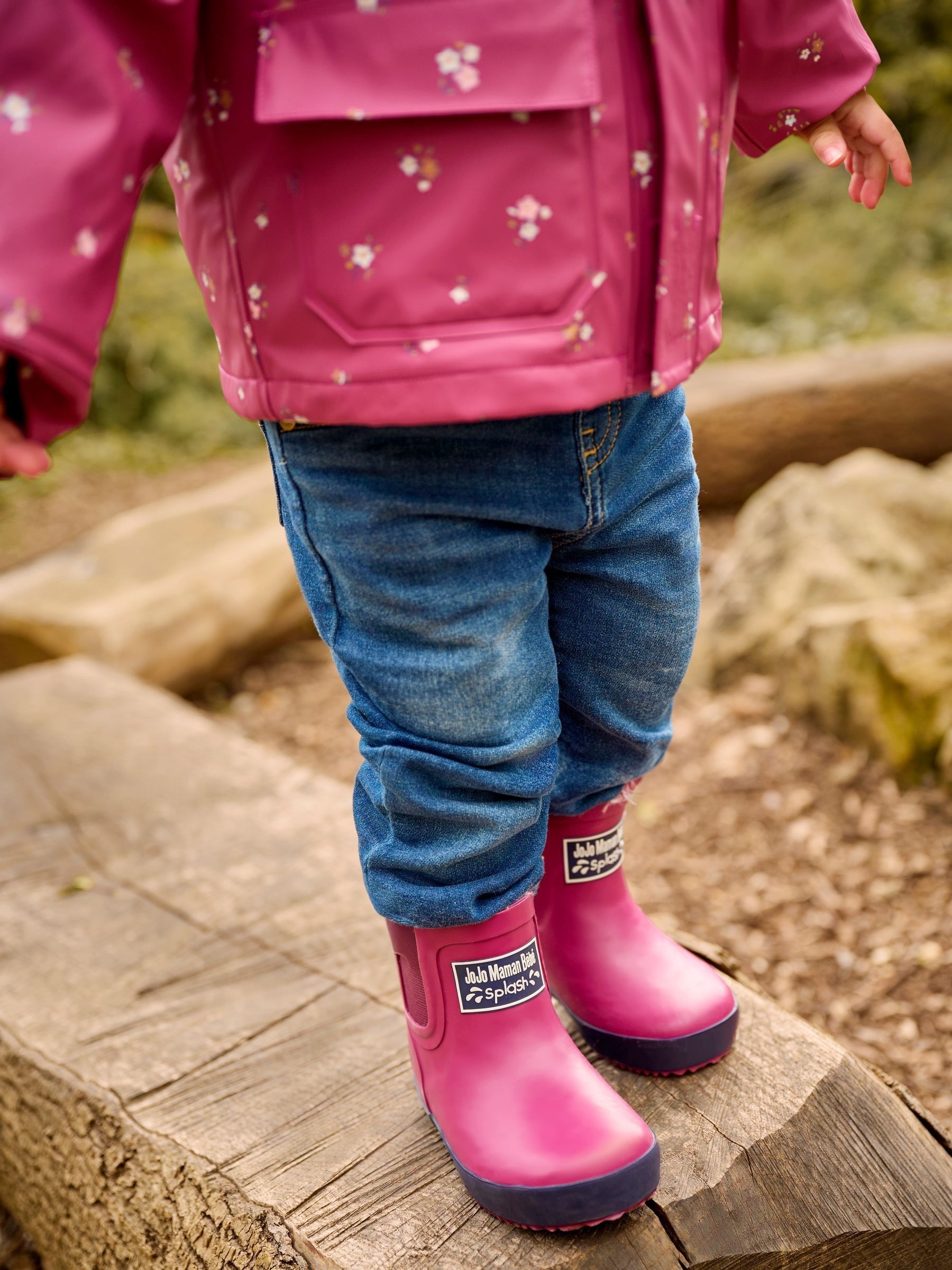 Berry Pink Cosy Lined Ankle Wellies - Image 2 of 7