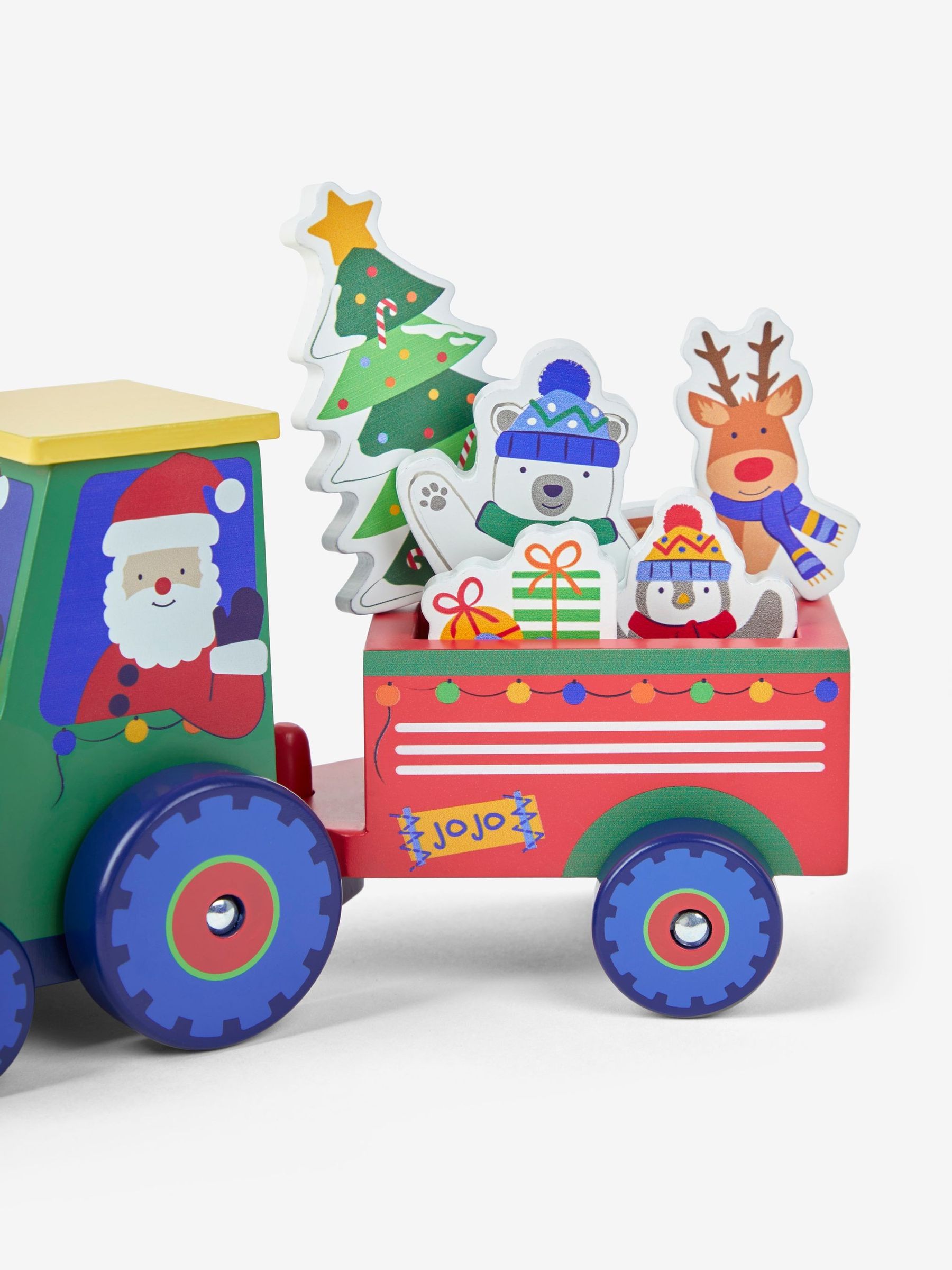 Wooden Christmas Tractor & Trailer - Image 5 of 6