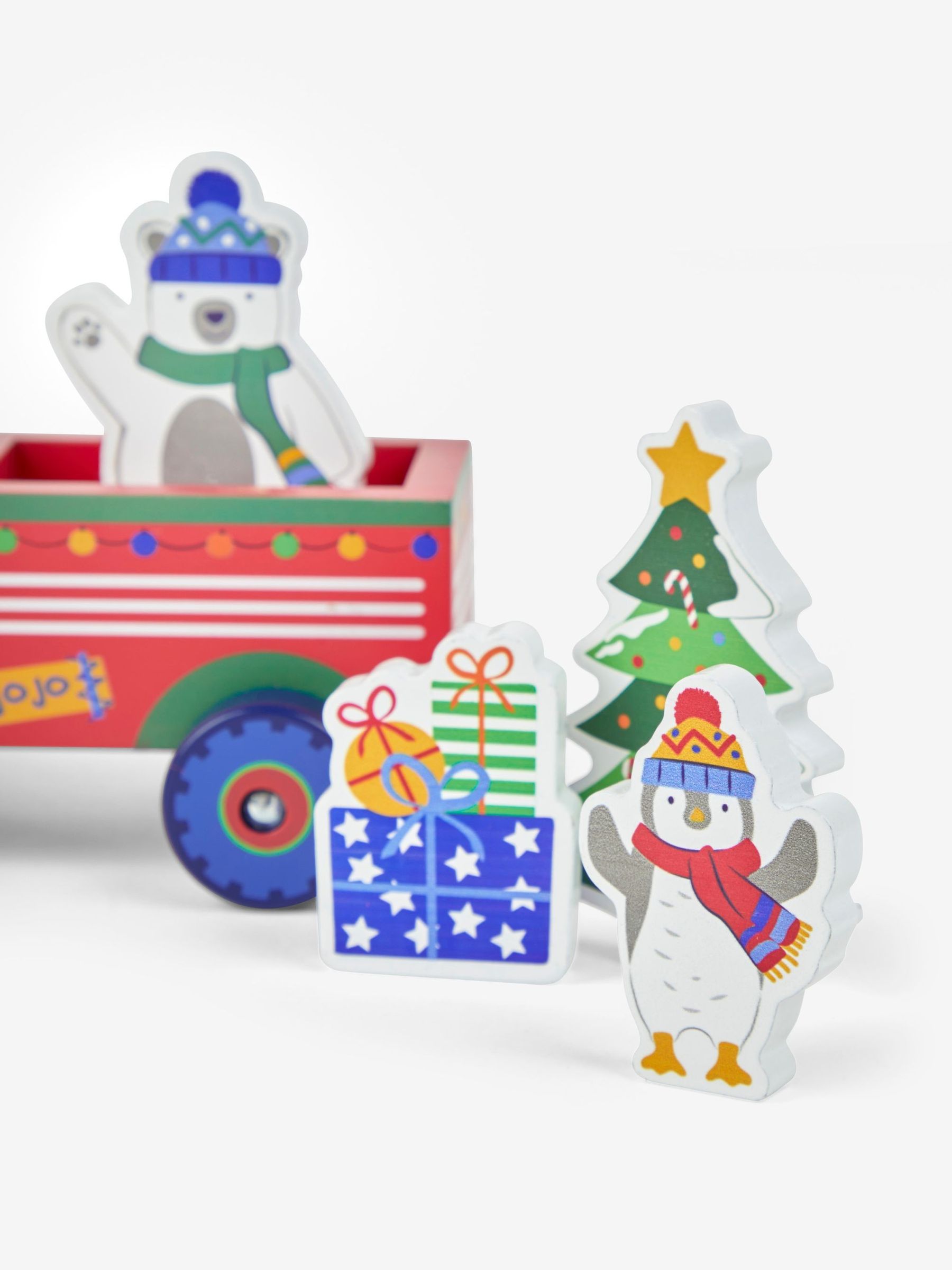 Wooden Christmas Tractor & Trailer - Image 6 of 6