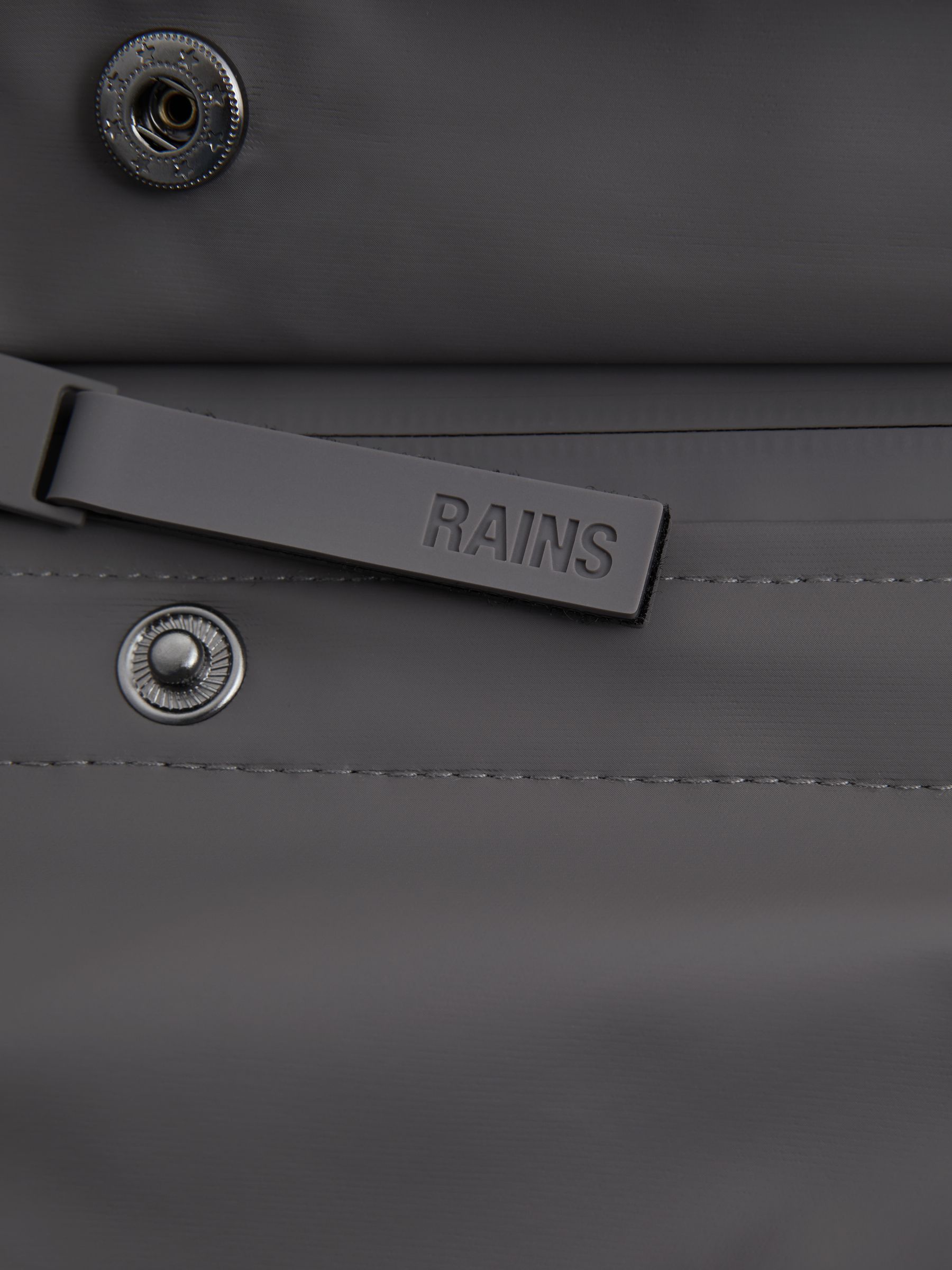 Rains Unisex Fishtail Parka in Grey - Image 6 of 7