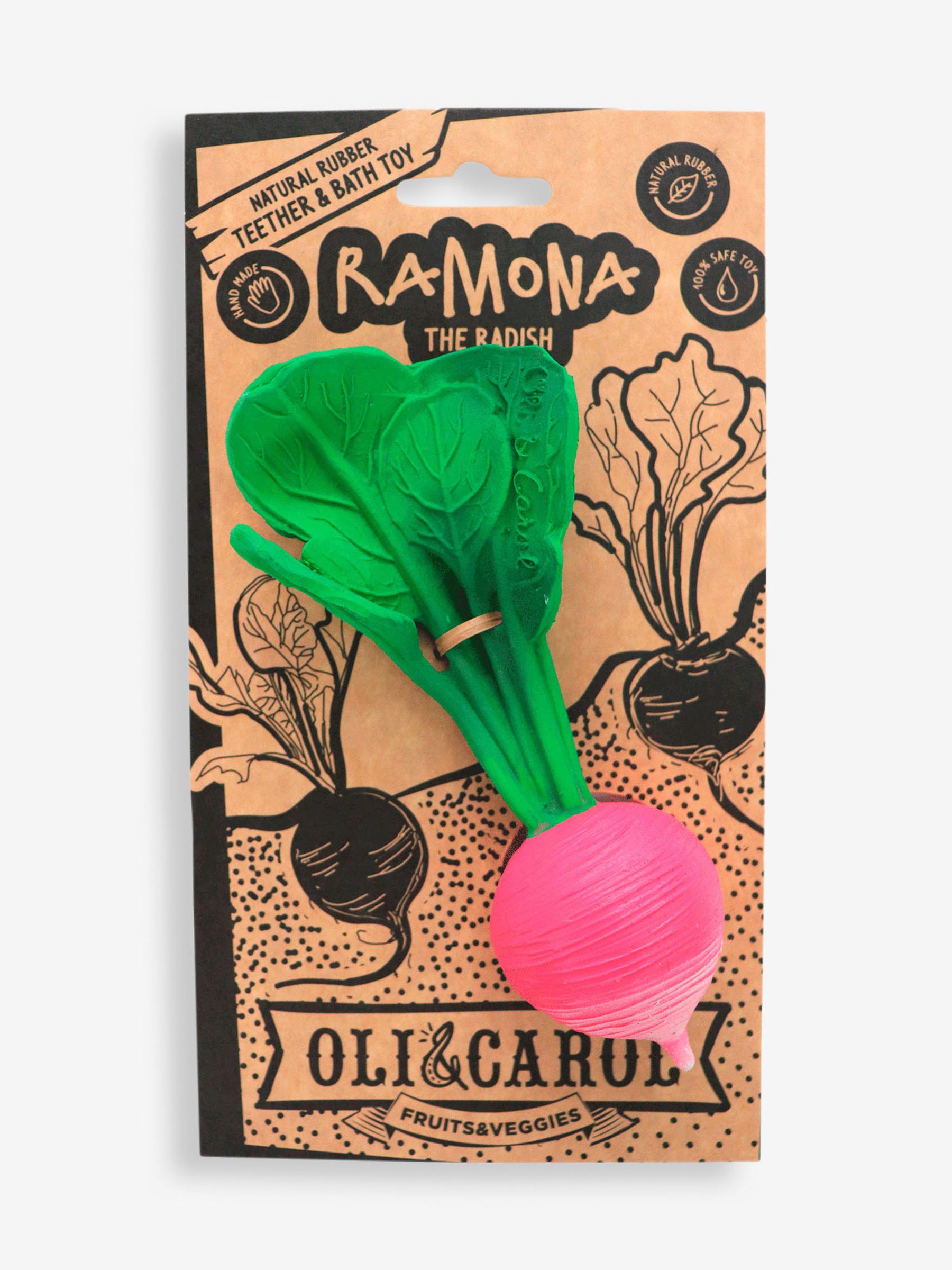 Oli & Carol Ramona the Radish Teether & Bath Toy - Image 1 of 5