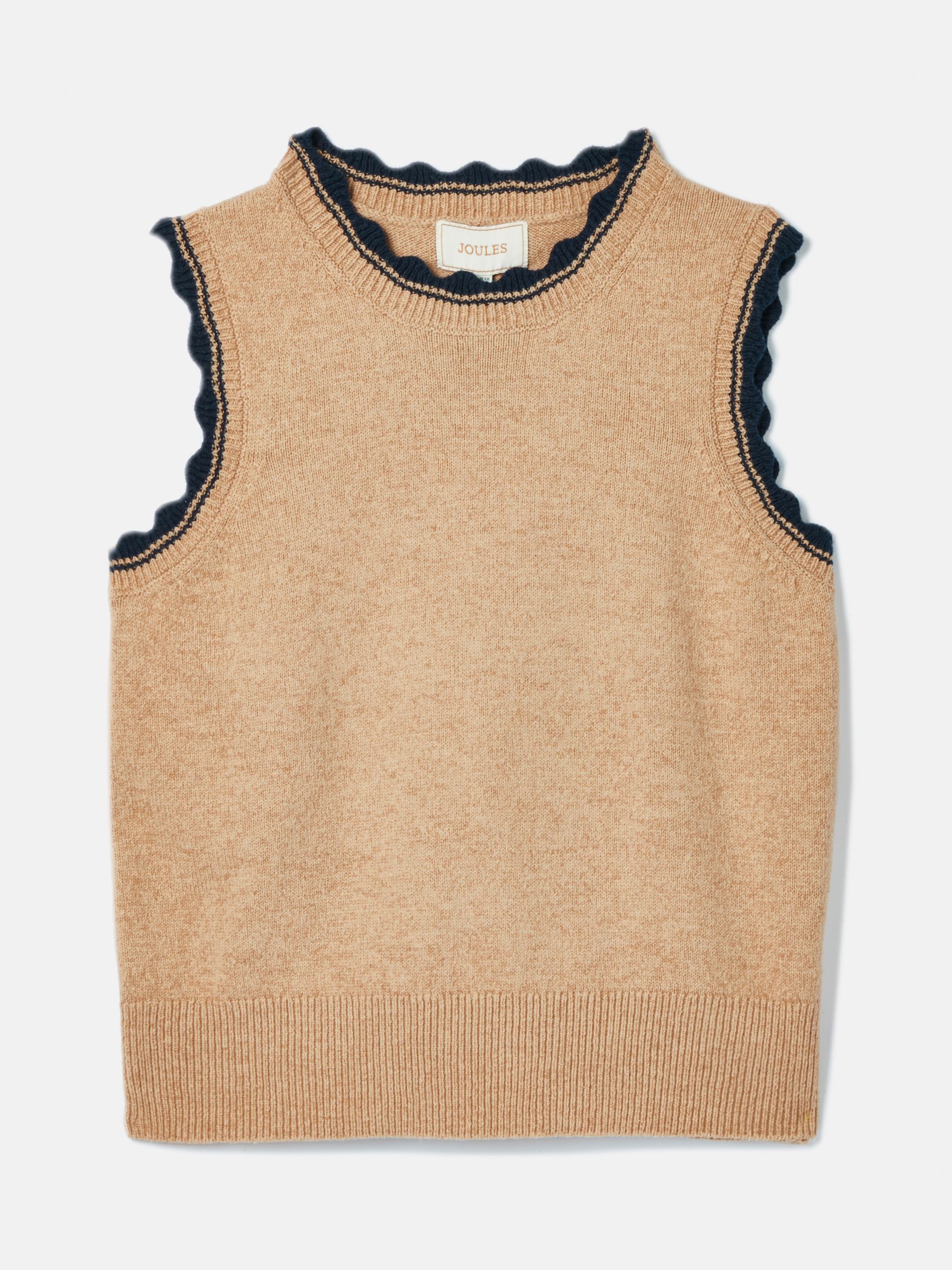 Claudette Oatmeal Knitted Tank Top - Image 7 of 7
