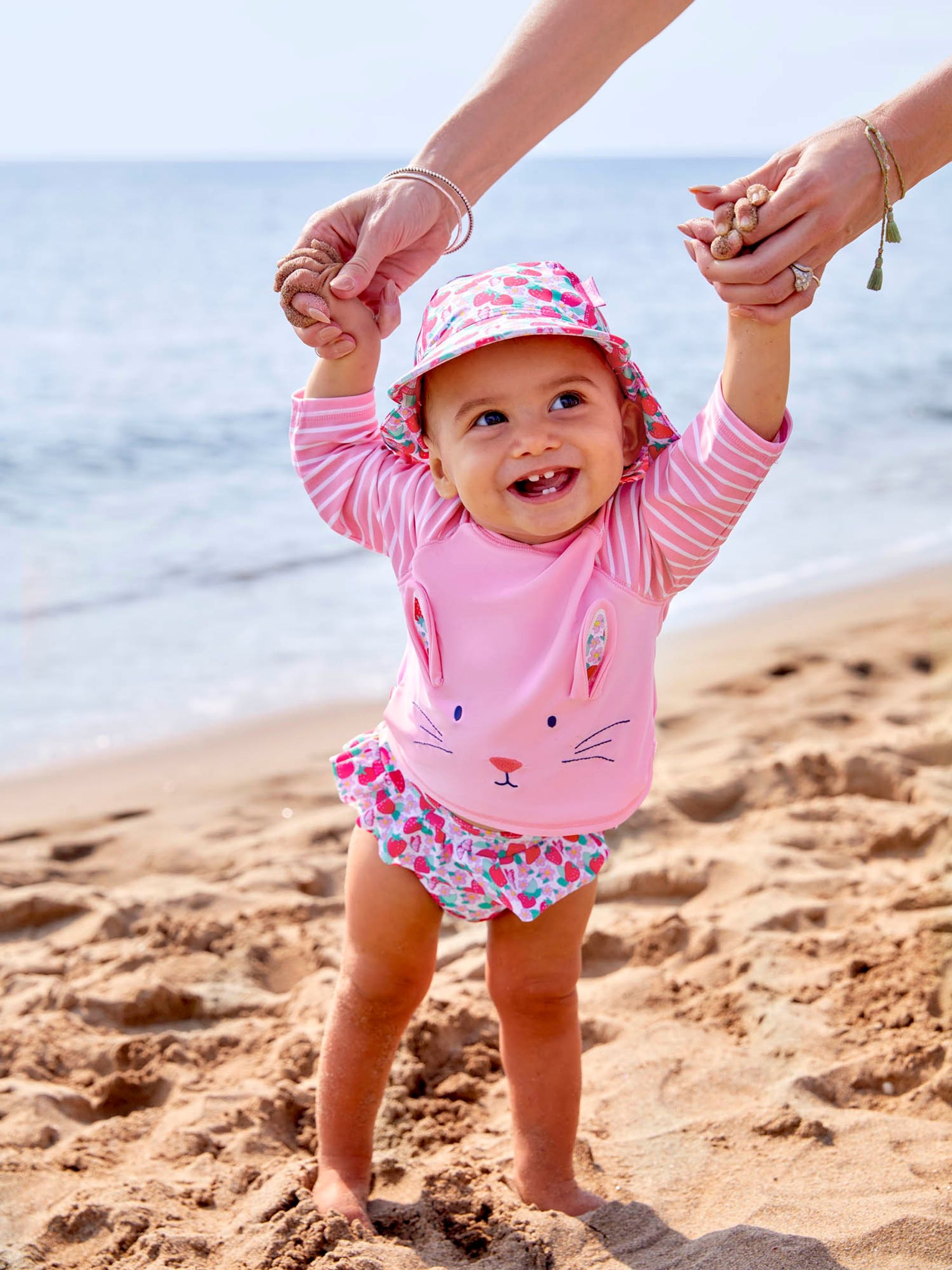 Pink Strawberry UPF 50 2-Piece Rash Vest Set - Image 1 of 7