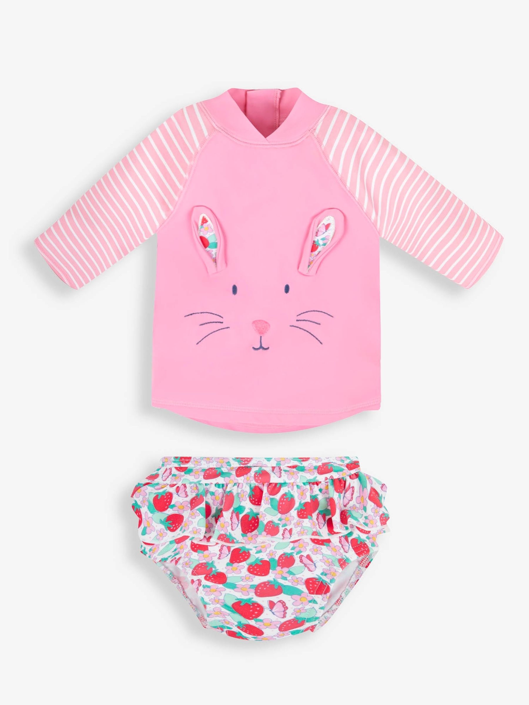 Pink Strawberry UPF 50 2-Piece Rash Vest Set - Image 3 of 7