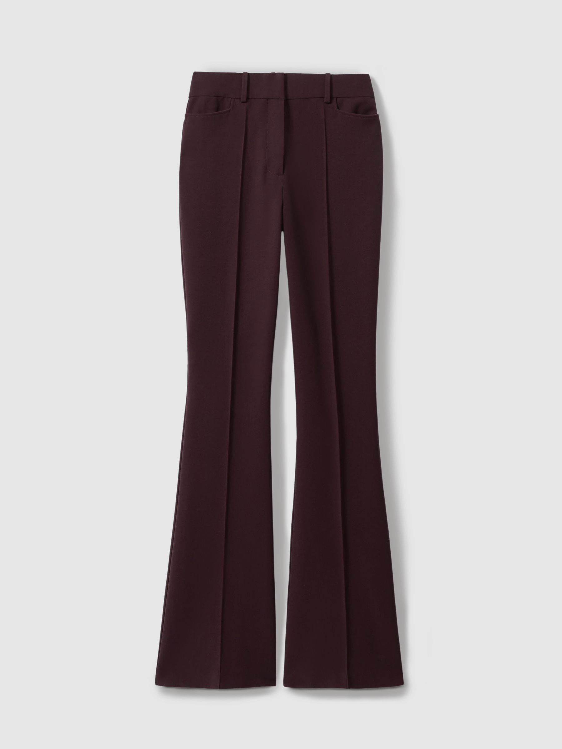 Flared Suit Trousers in Berry - Image 2 of 5