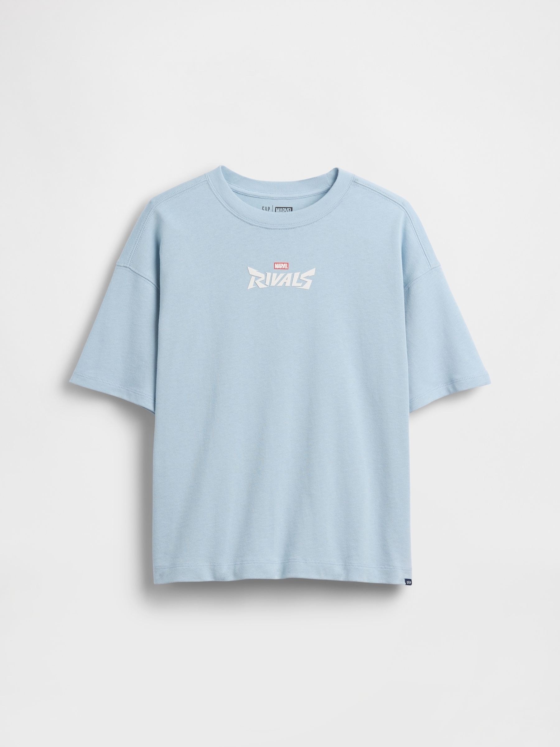 Blue RIvals Marvel Oversized Graphic Short Sleeve T-Shirt - Image 1 of 3
