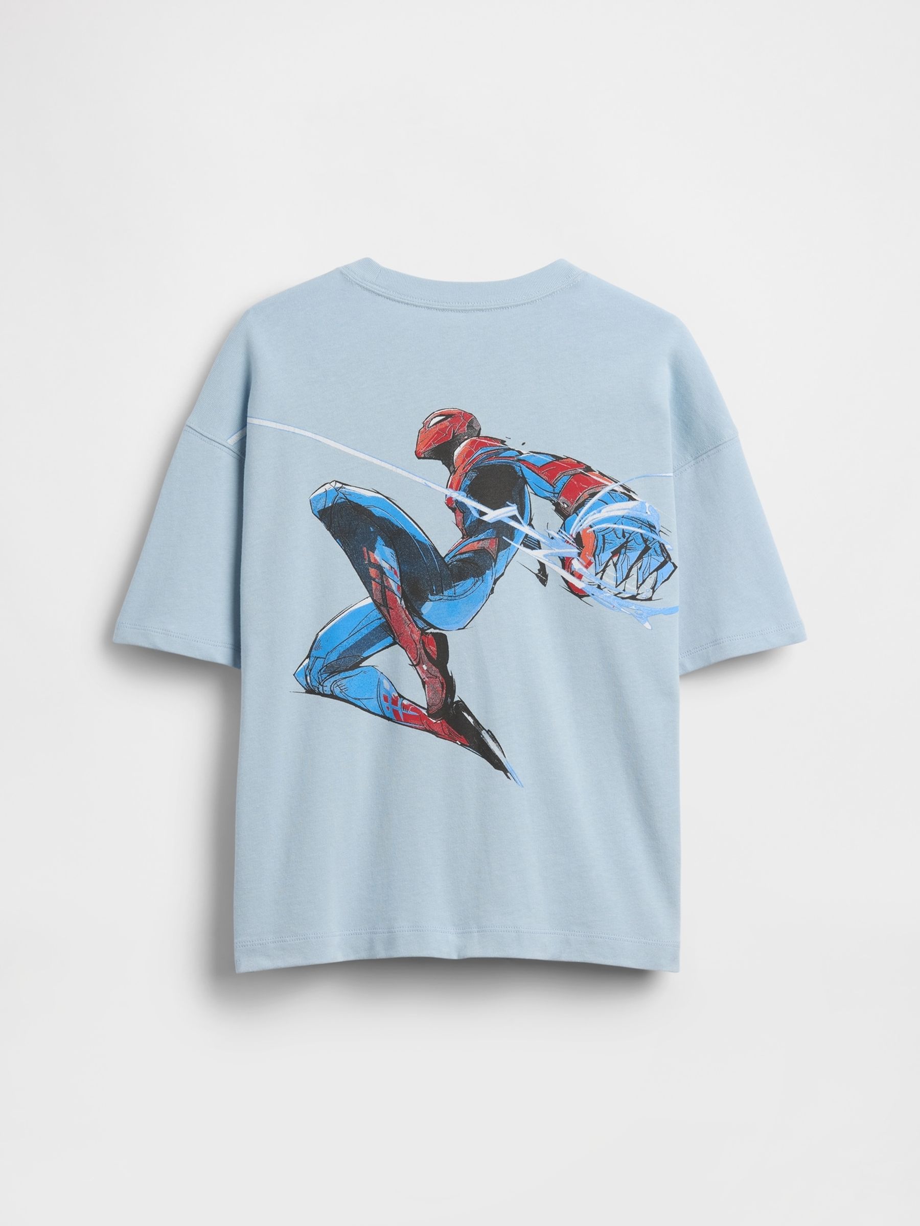 Blue RIvals Marvel Oversized Graphic Short Sleeve T-Shirt - Image 2 of 3