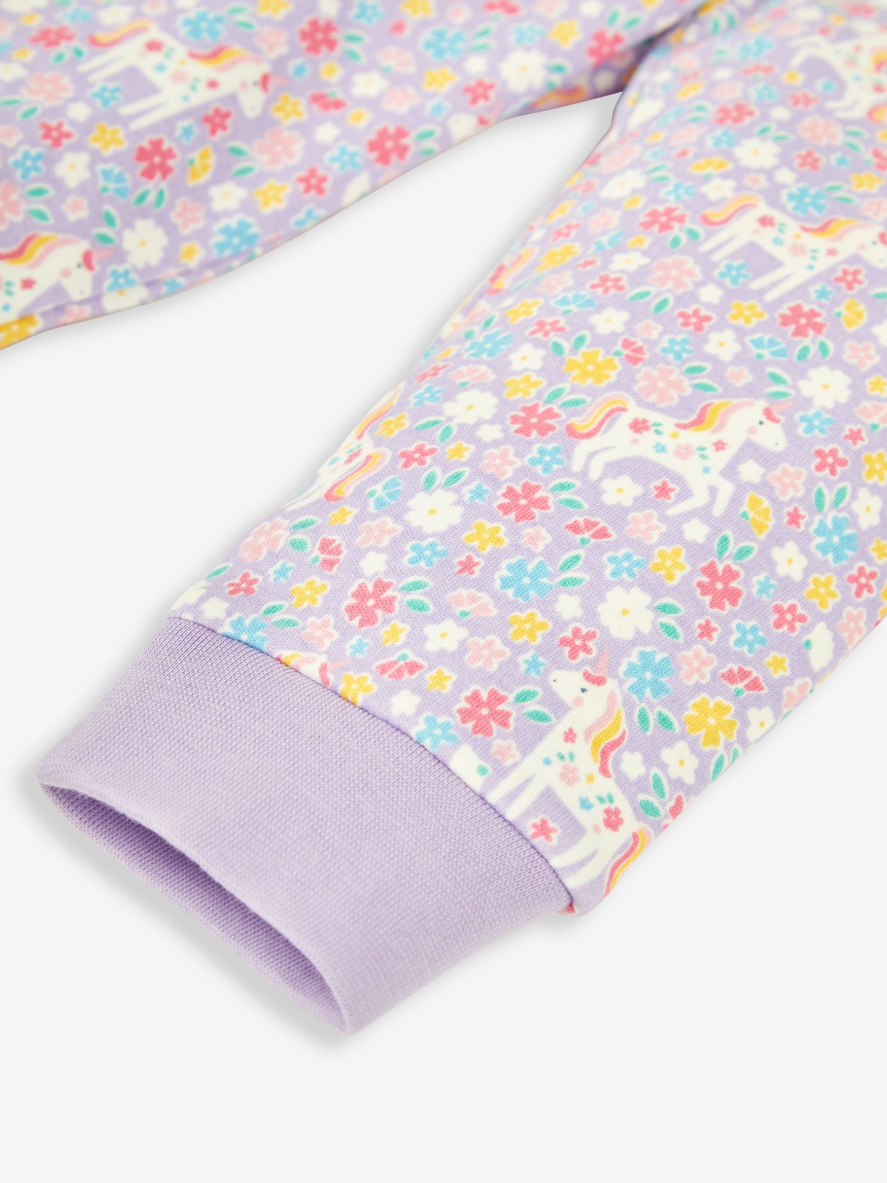 Lilac Girls' Unicorn Jersey Pyjamas - Image 9 of 9