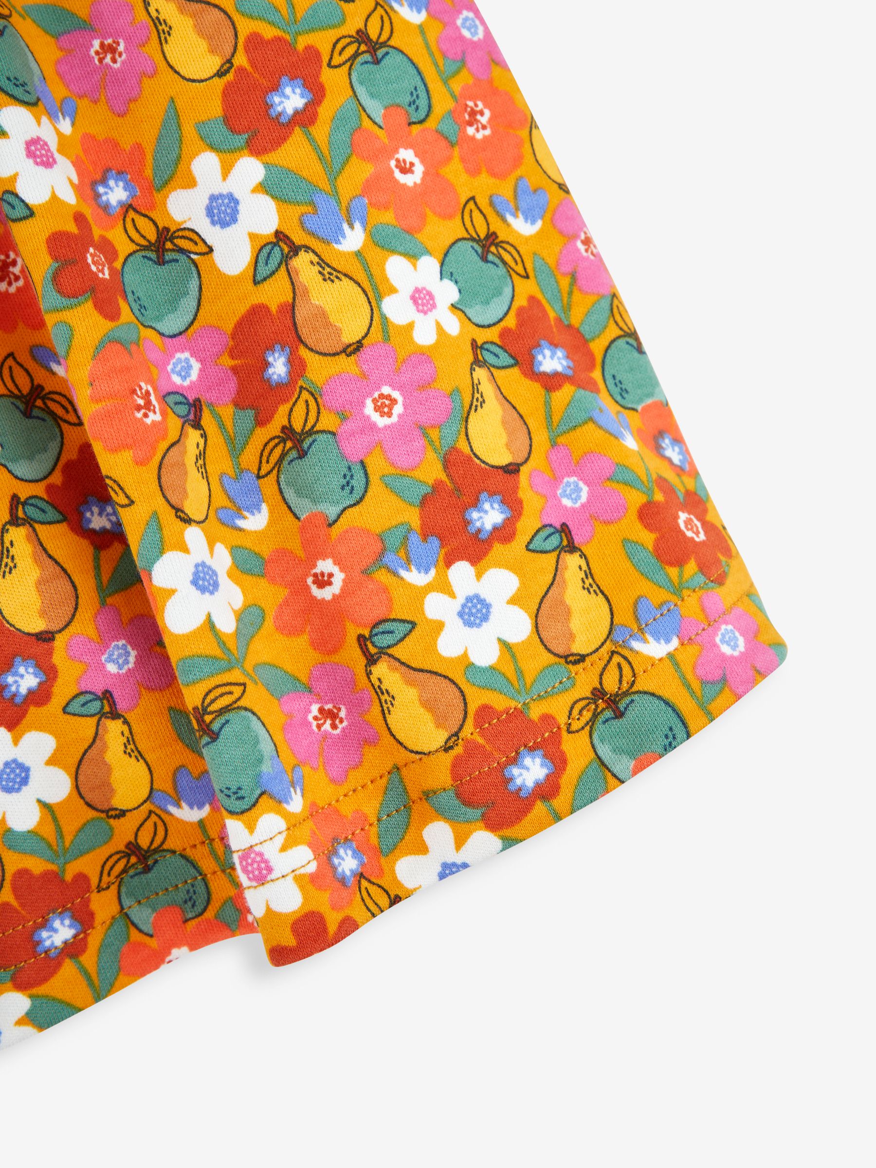Mustard Yellow Floral Peter Pan Dress - Image 3 of 3