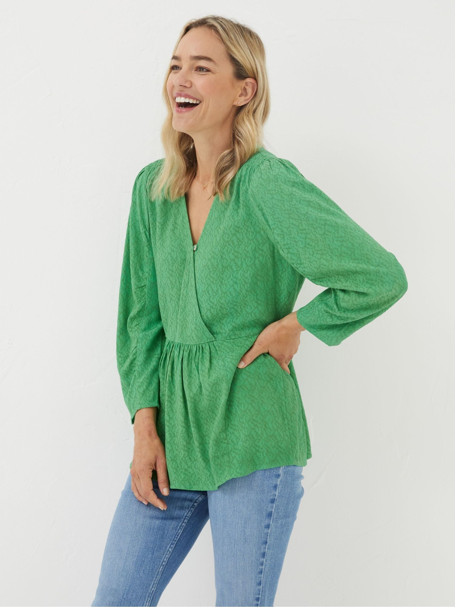 Fatface Frankie Wrap Blouse
