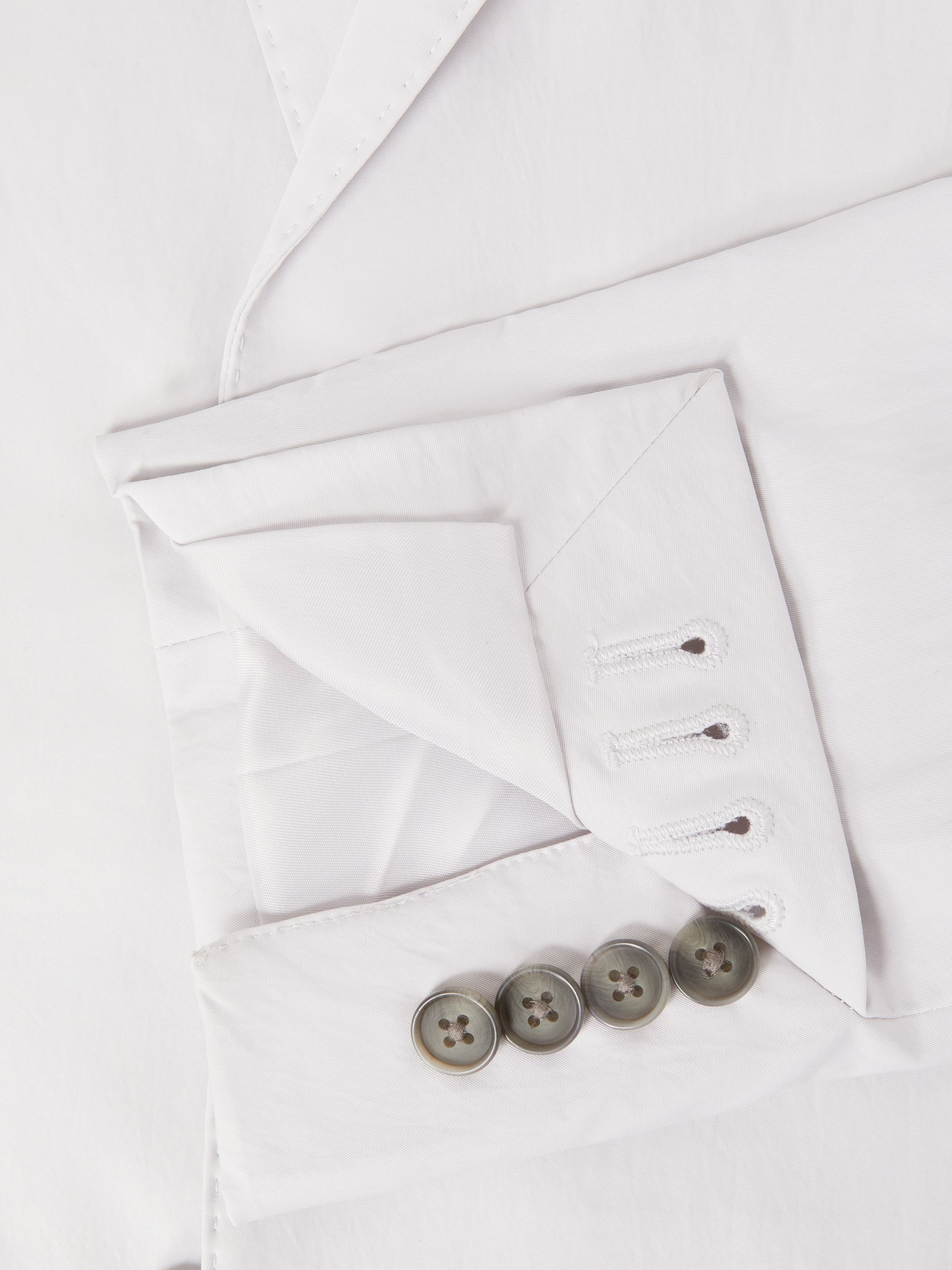 Single Breasted Technical Slim Fit Blazer in Ice Grey - Image 6 of 6