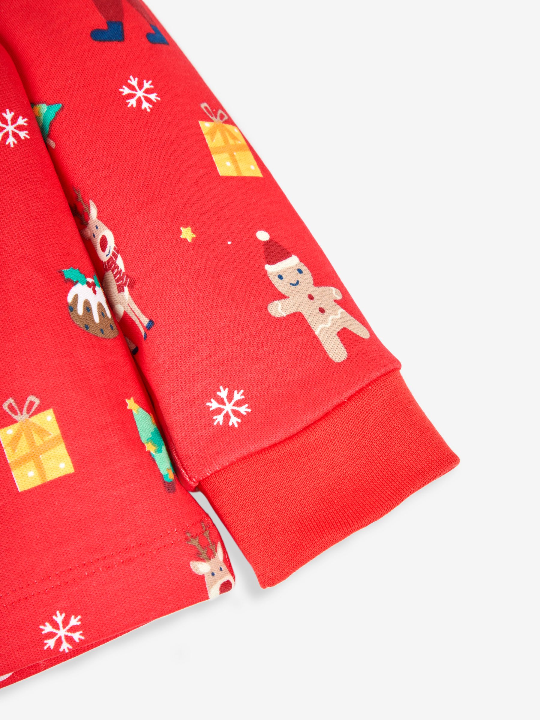 Red Kids' Christmas Print Jersey Pyjamas - Image 10 of 11