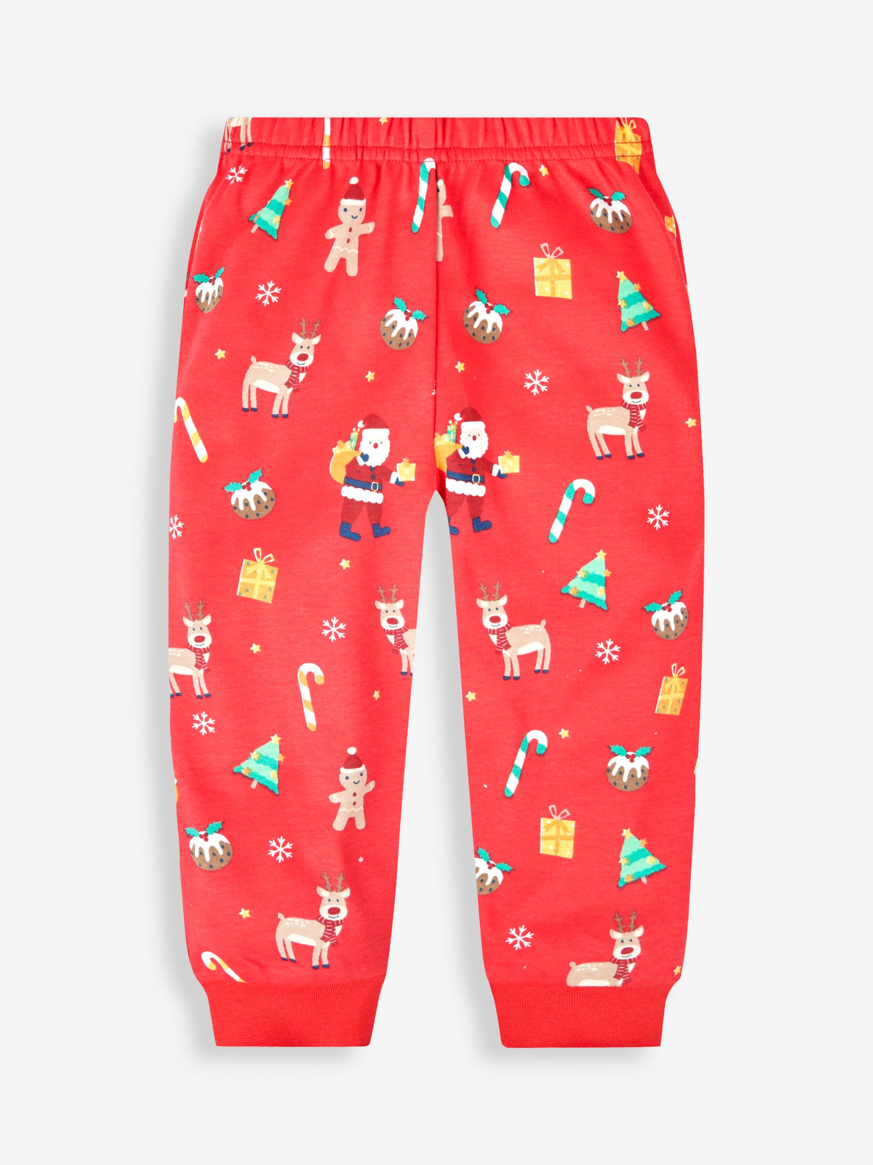 Red Kids' Christmas Print Jersey Pyjamas - Image 8 of 11