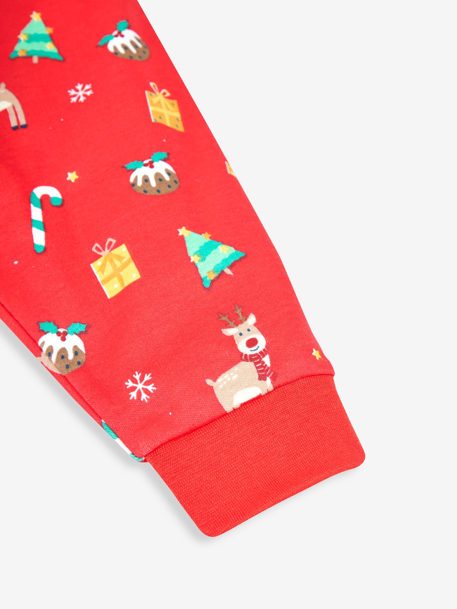 Red Kids' Christmas Print Jersey Pyjamas - Image 9 of 11