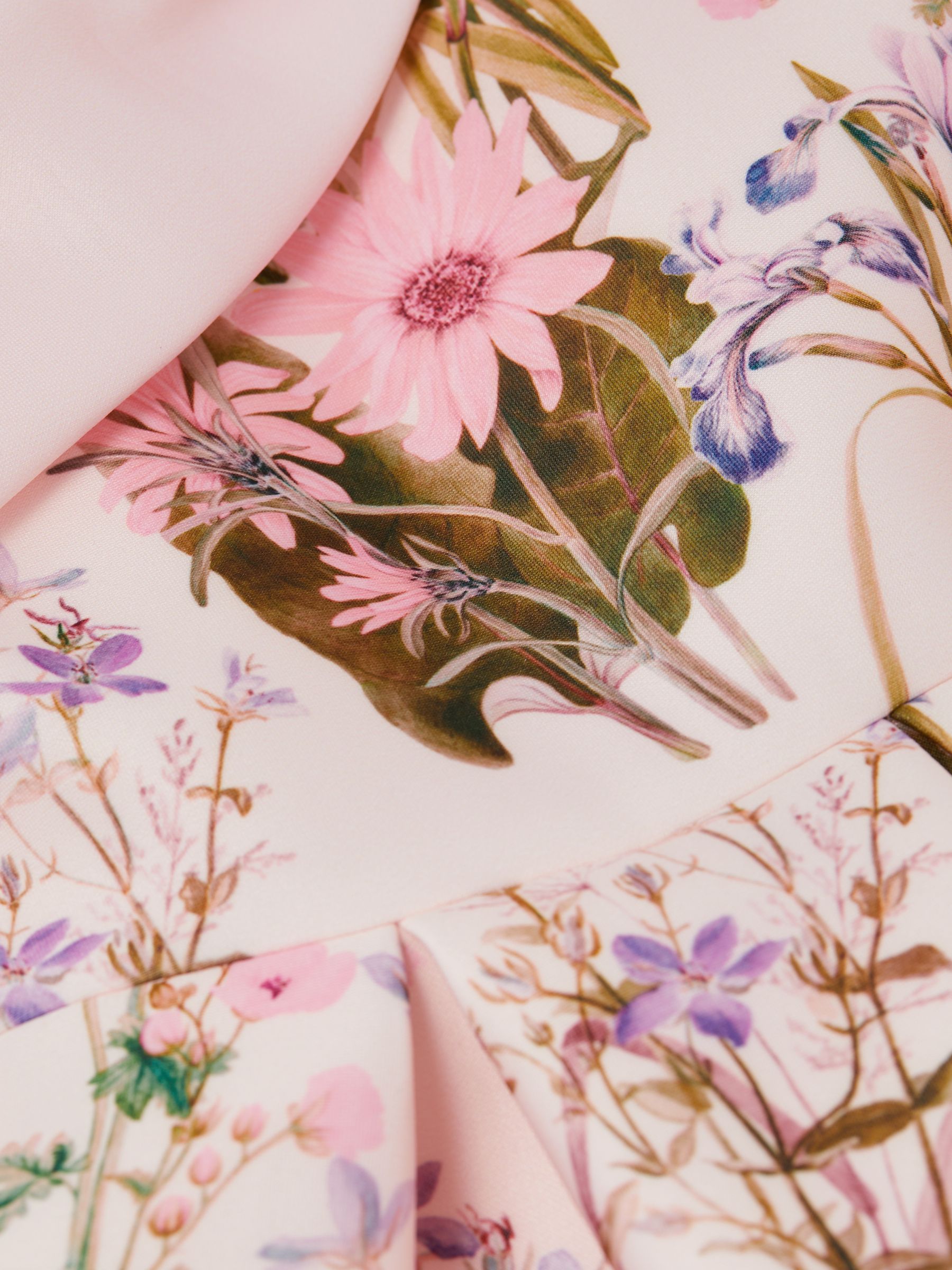 Senior Scuba Floral Printed Dress in Multi - Image 4 of 10