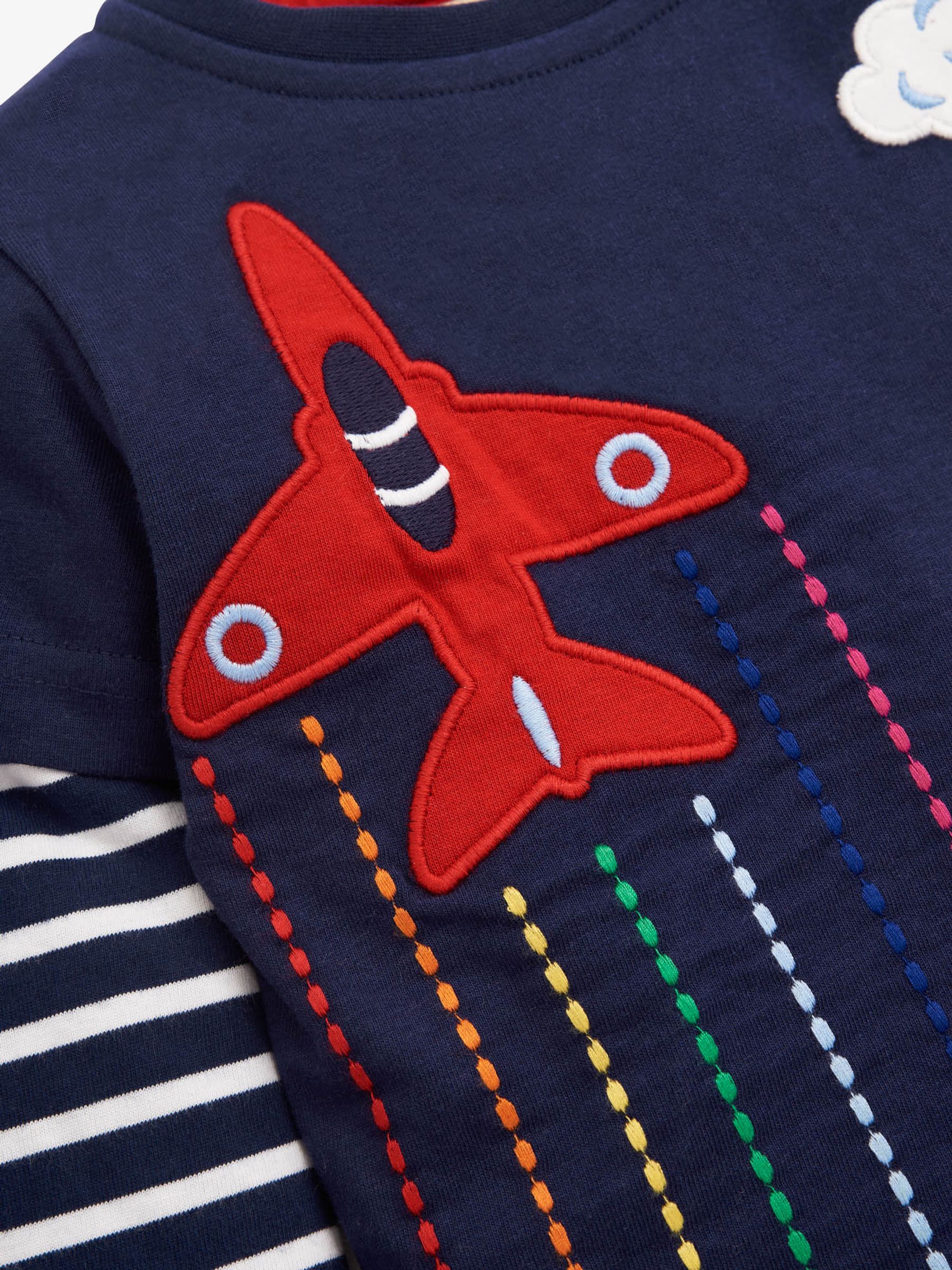 Navy Kids Red Arrows Appliqué Top - Image 3 of 3