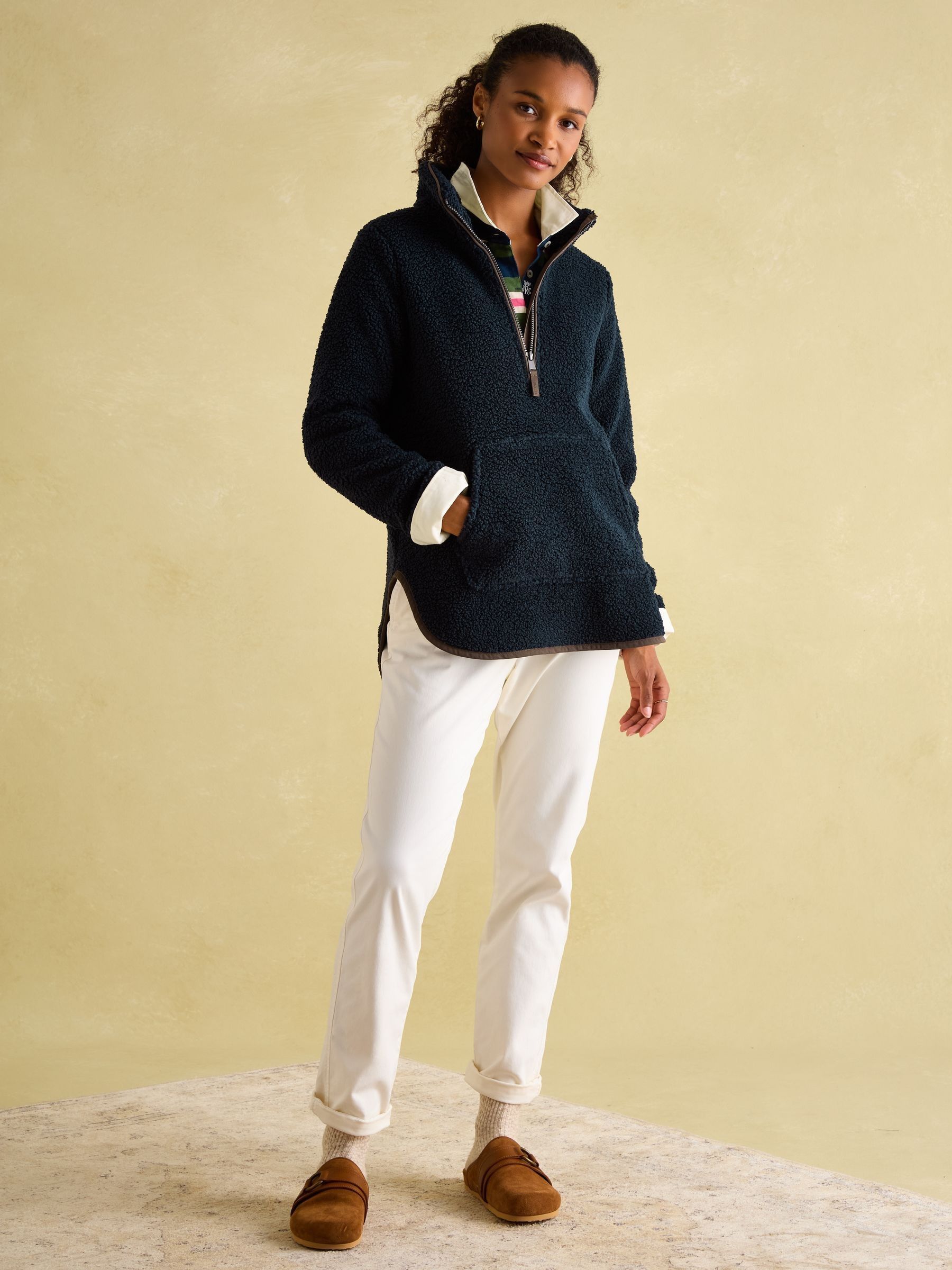 Aldeburgh Navy Quarter Zip Fleece - Image 3 of 7