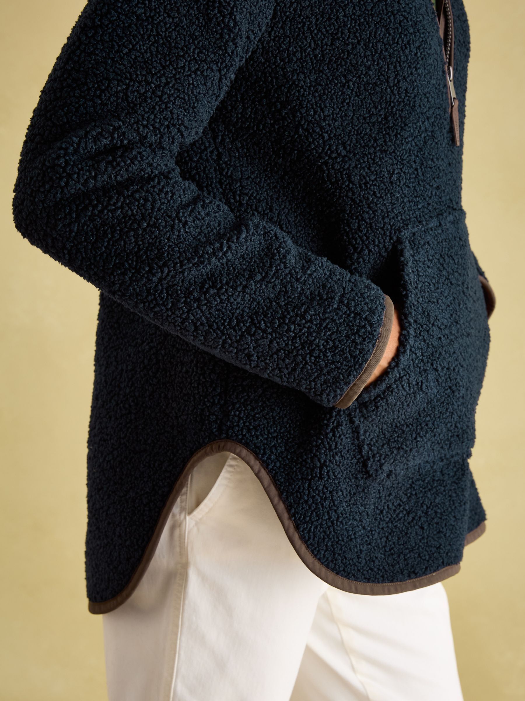 Aldeburgh Navy Quarter Zip Fleece - Image 4 of 7