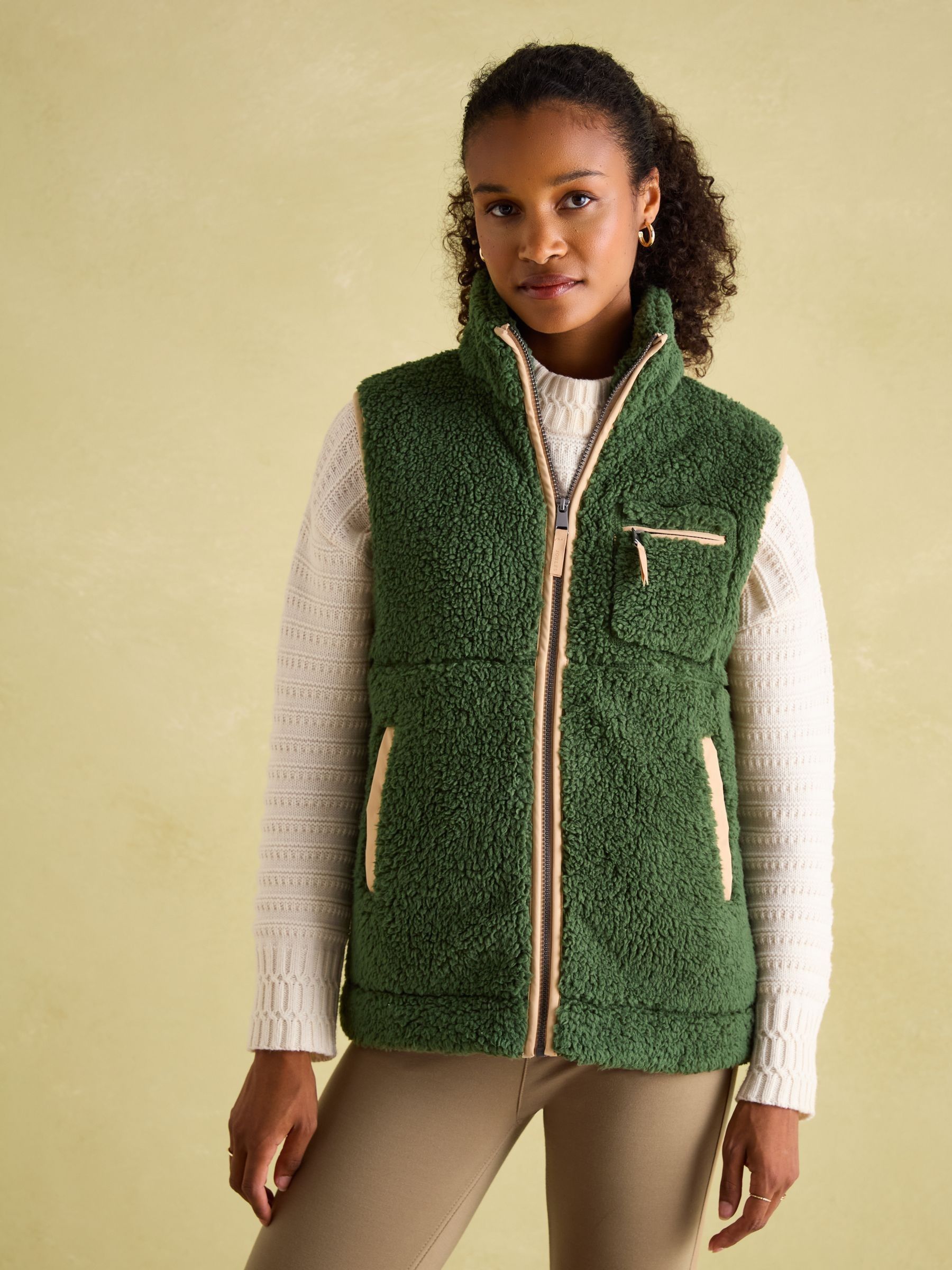 Mallory Green Fleece Gilet - Image 3 of 8