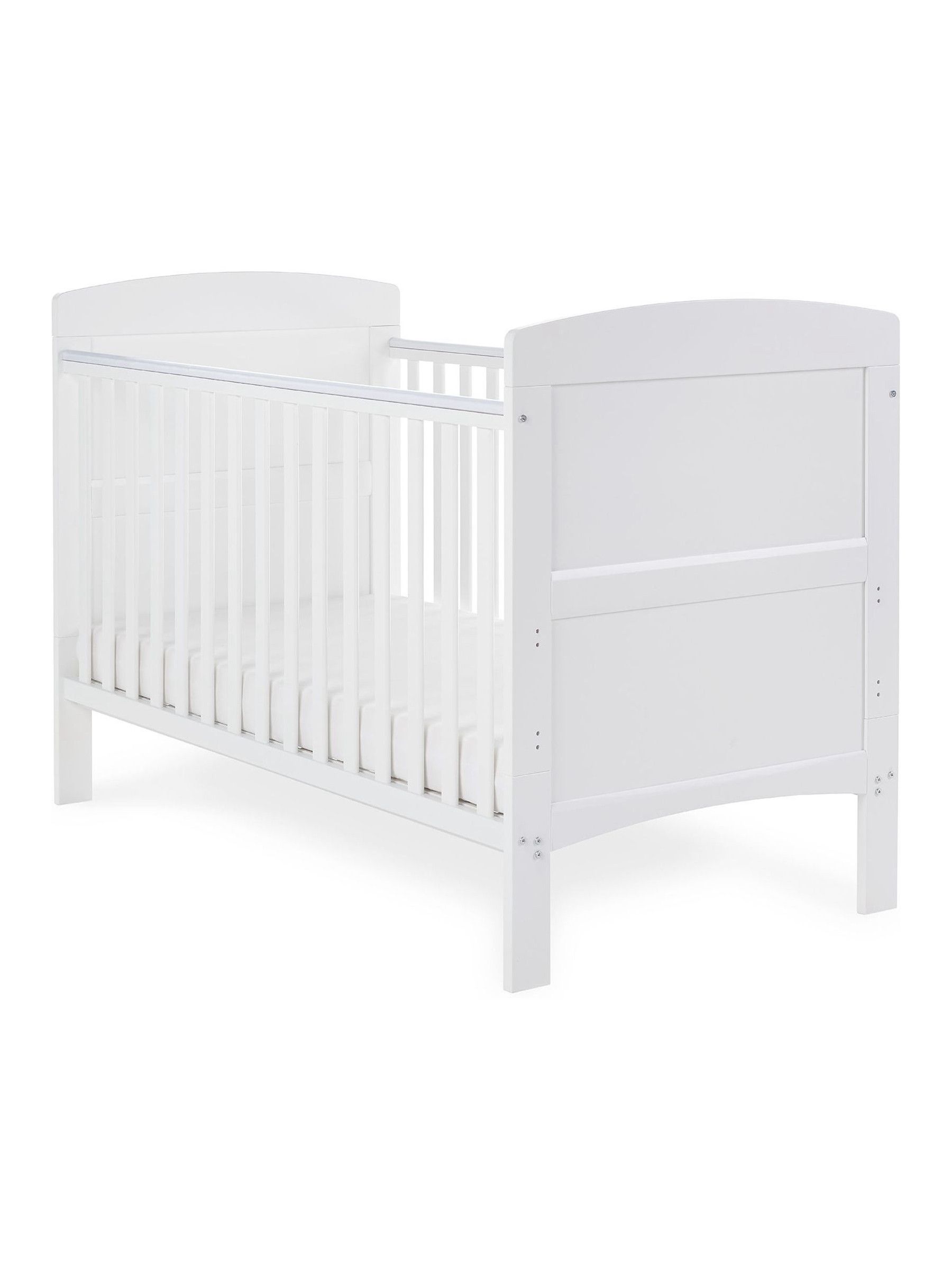 Obaby Grace White Regular Cot Bed - Image 2 of 7