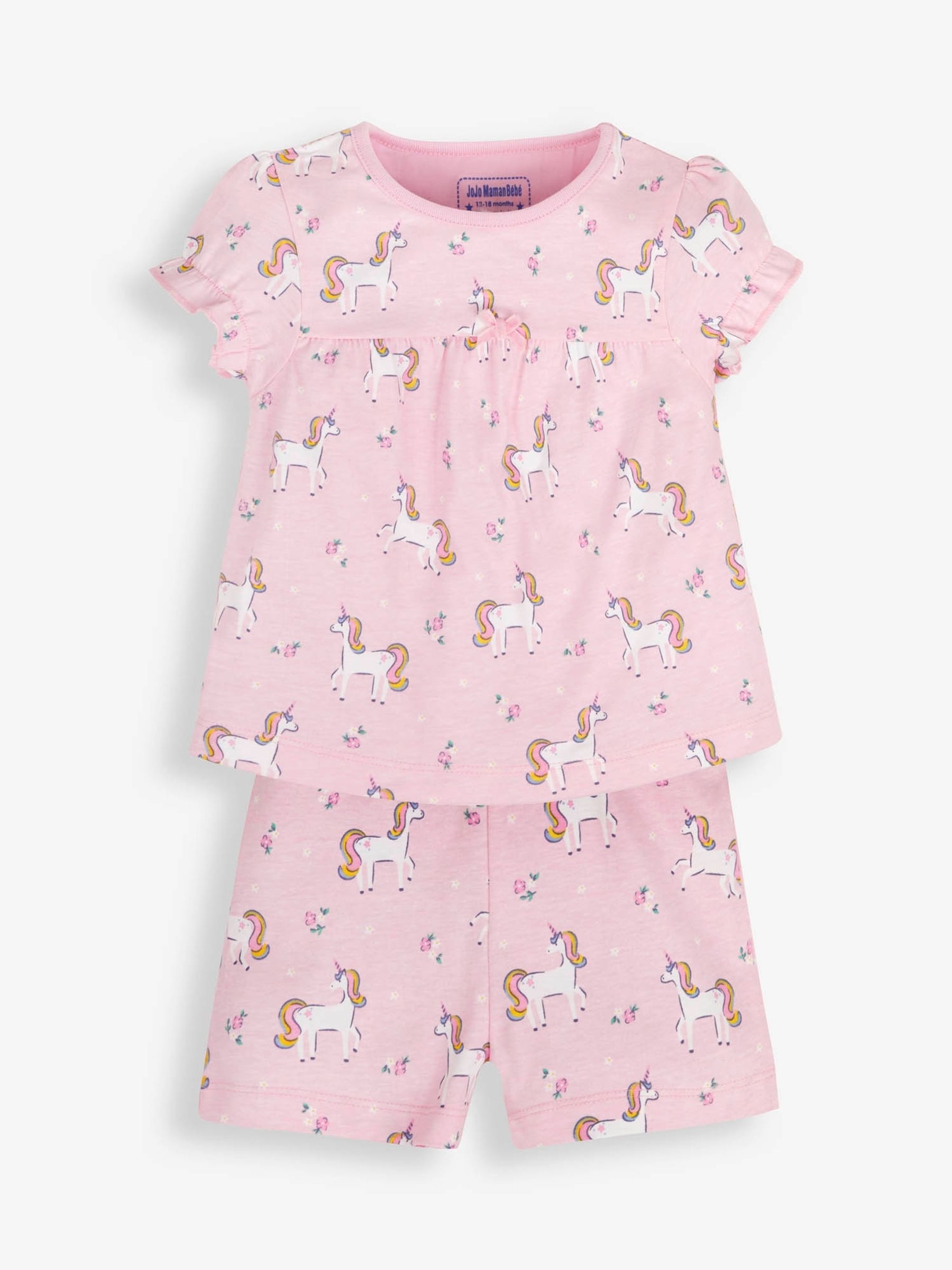 Pink Girls' 2-Pack Unicorn Jersey Pyjamas - Image 2 of 11