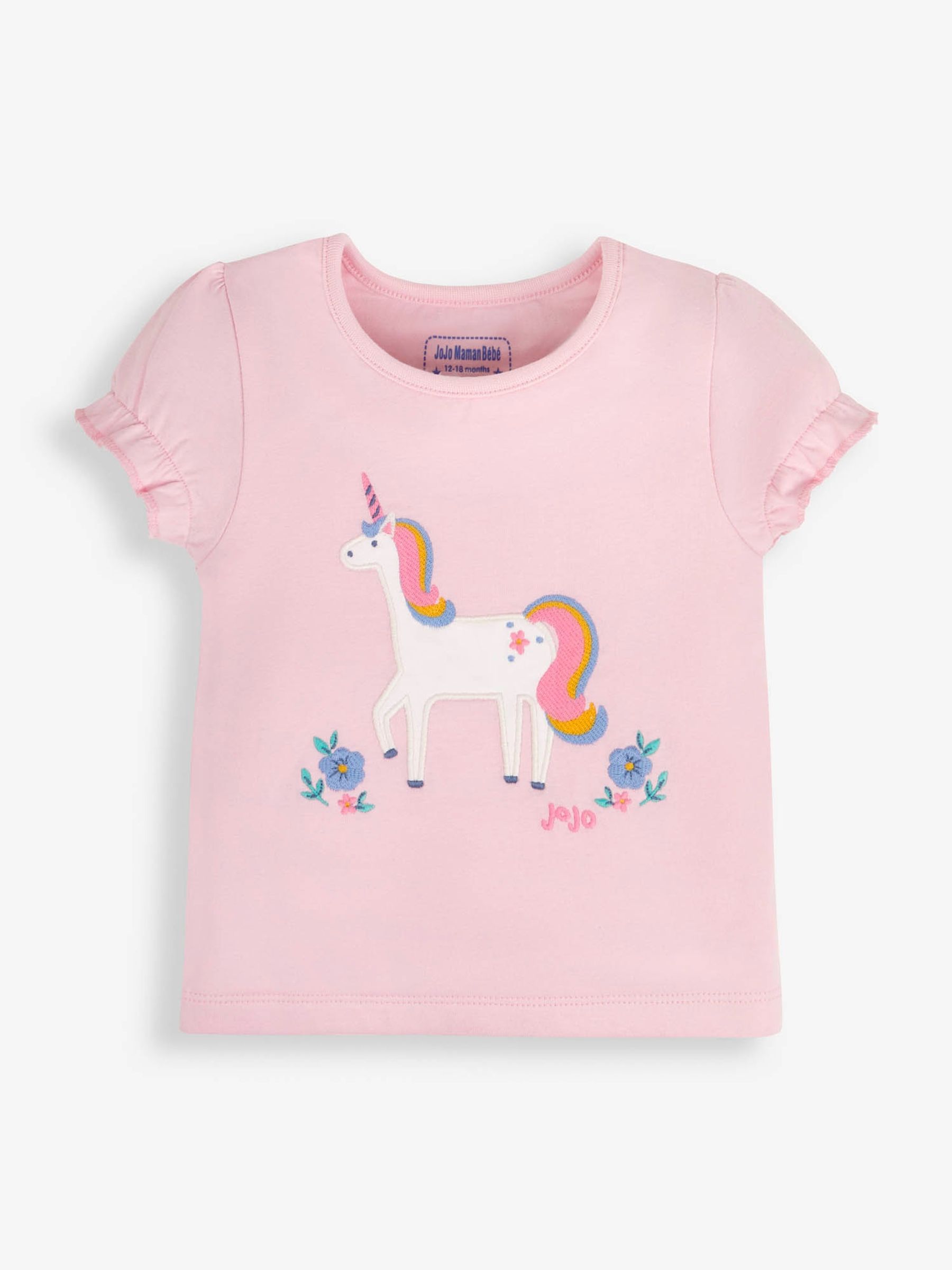 Pink Girls' 2-Pack Unicorn Jersey Pyjamas - Image 4 of 11