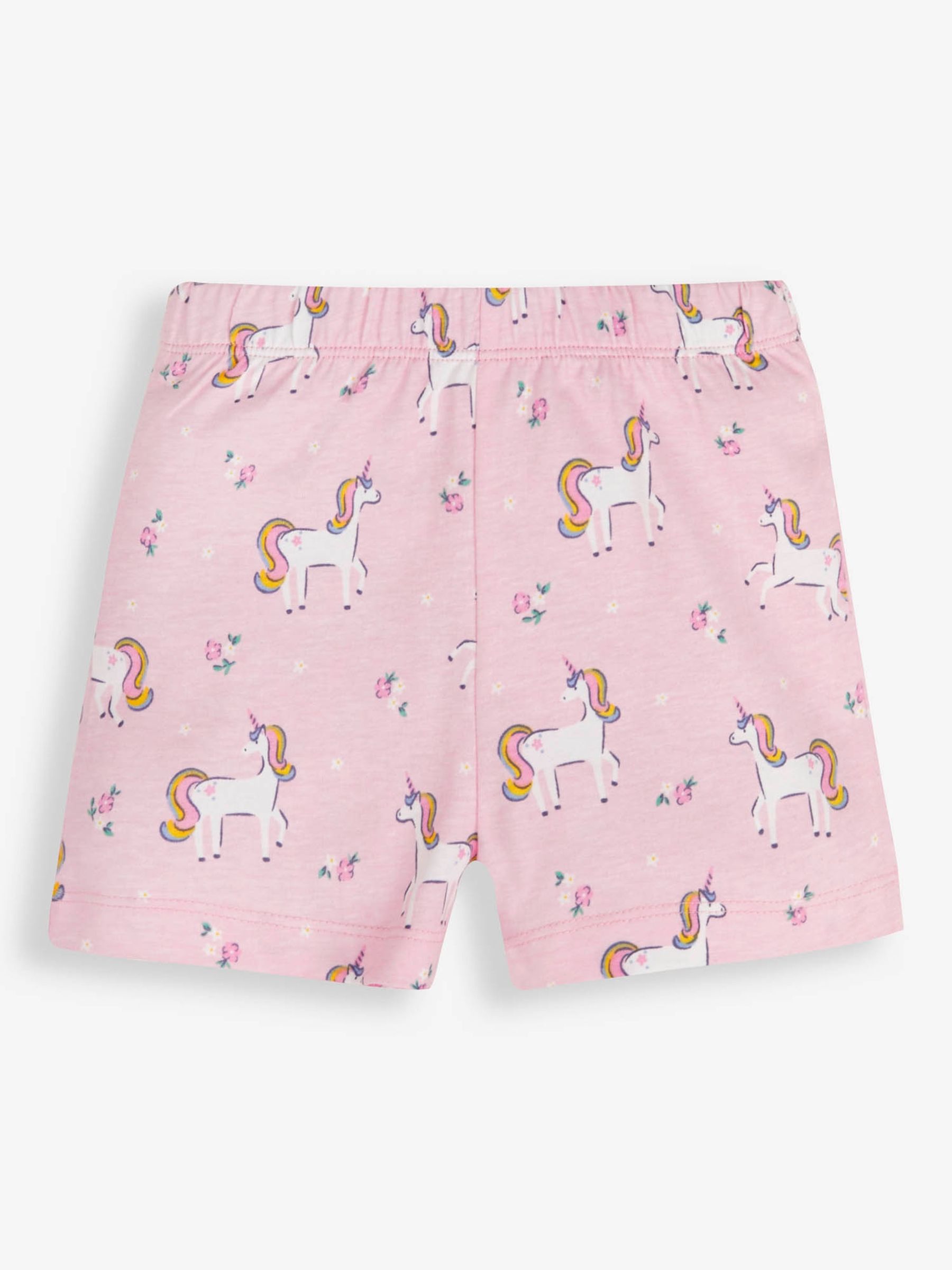 Pink Girls' 2-Pack Unicorn Jersey Pyjamas - Image 5 of 11