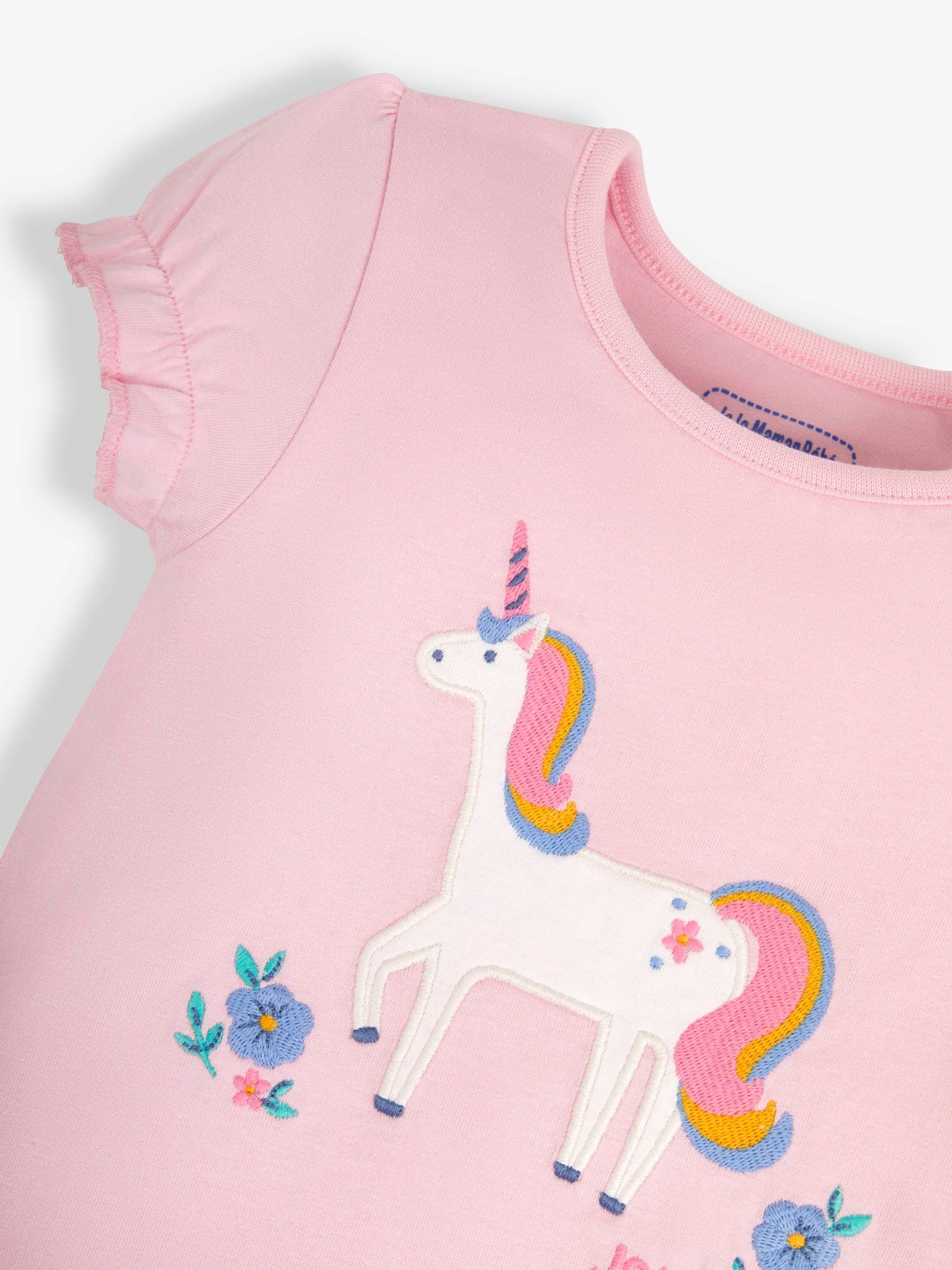 Pink Girls' 2-Pack Unicorn Jersey Pyjamas - Image 8 of 11