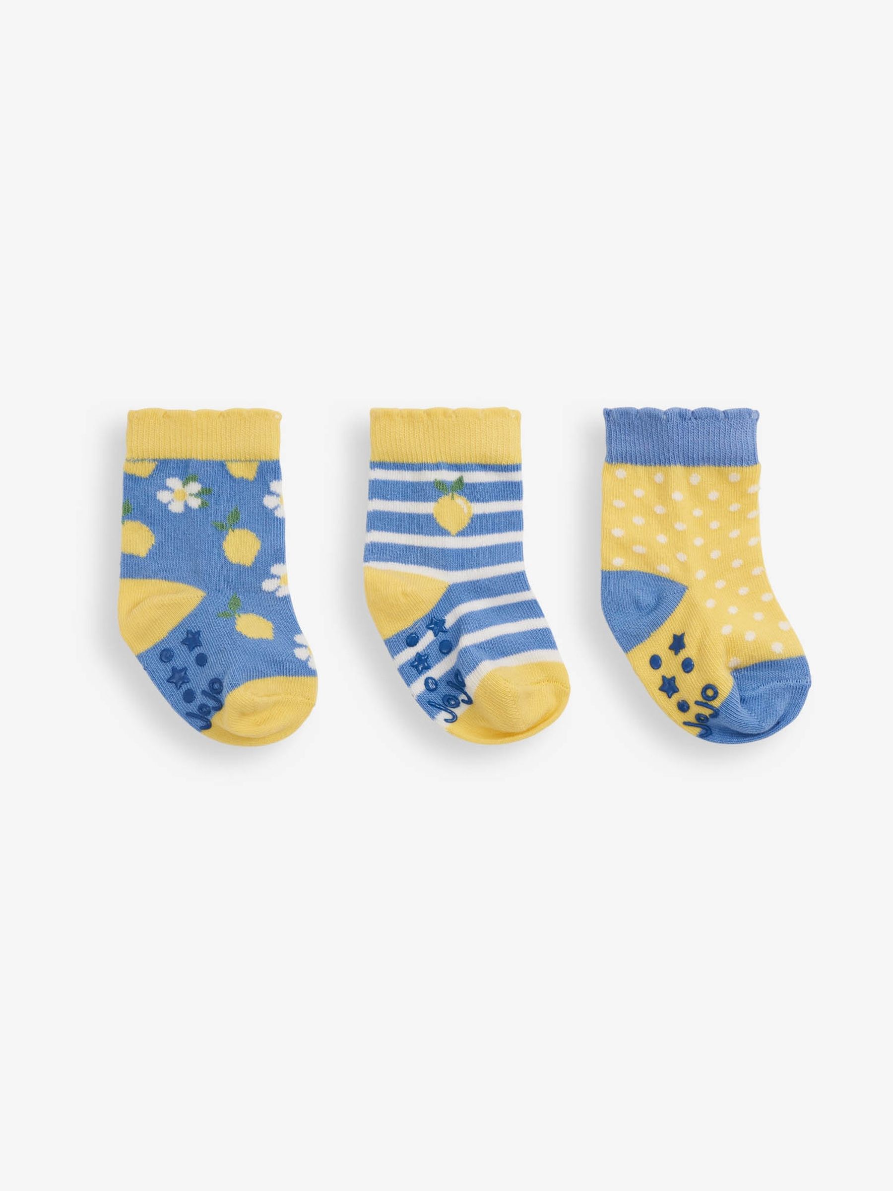 Lemon 3-Pack Lemon Cotton Rich Socks - Image 1 of 1