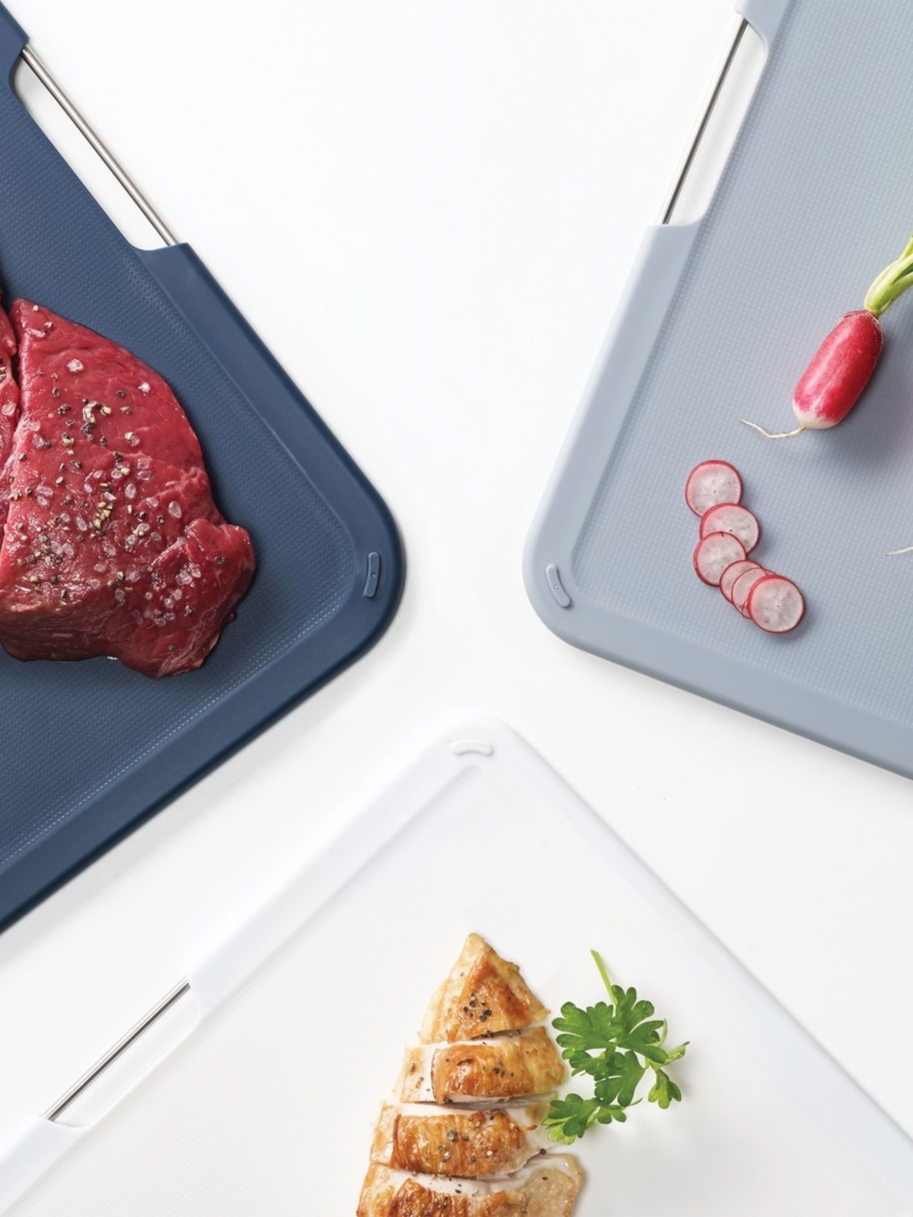 Joseph Joseph Grey Nest Set of 3 Large Grey Chopping Boards - Image 3 of 4