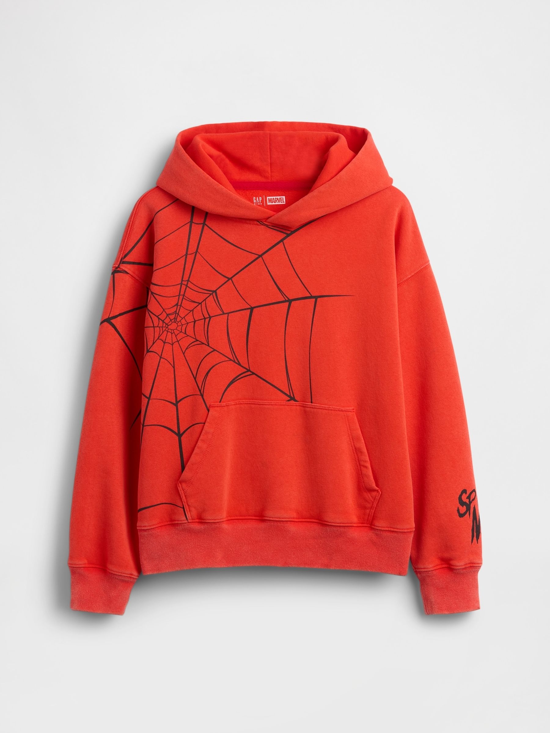 Red Marvel Vintage Soft Spider-Man Relaxed Hoodie - Image 5 of 5