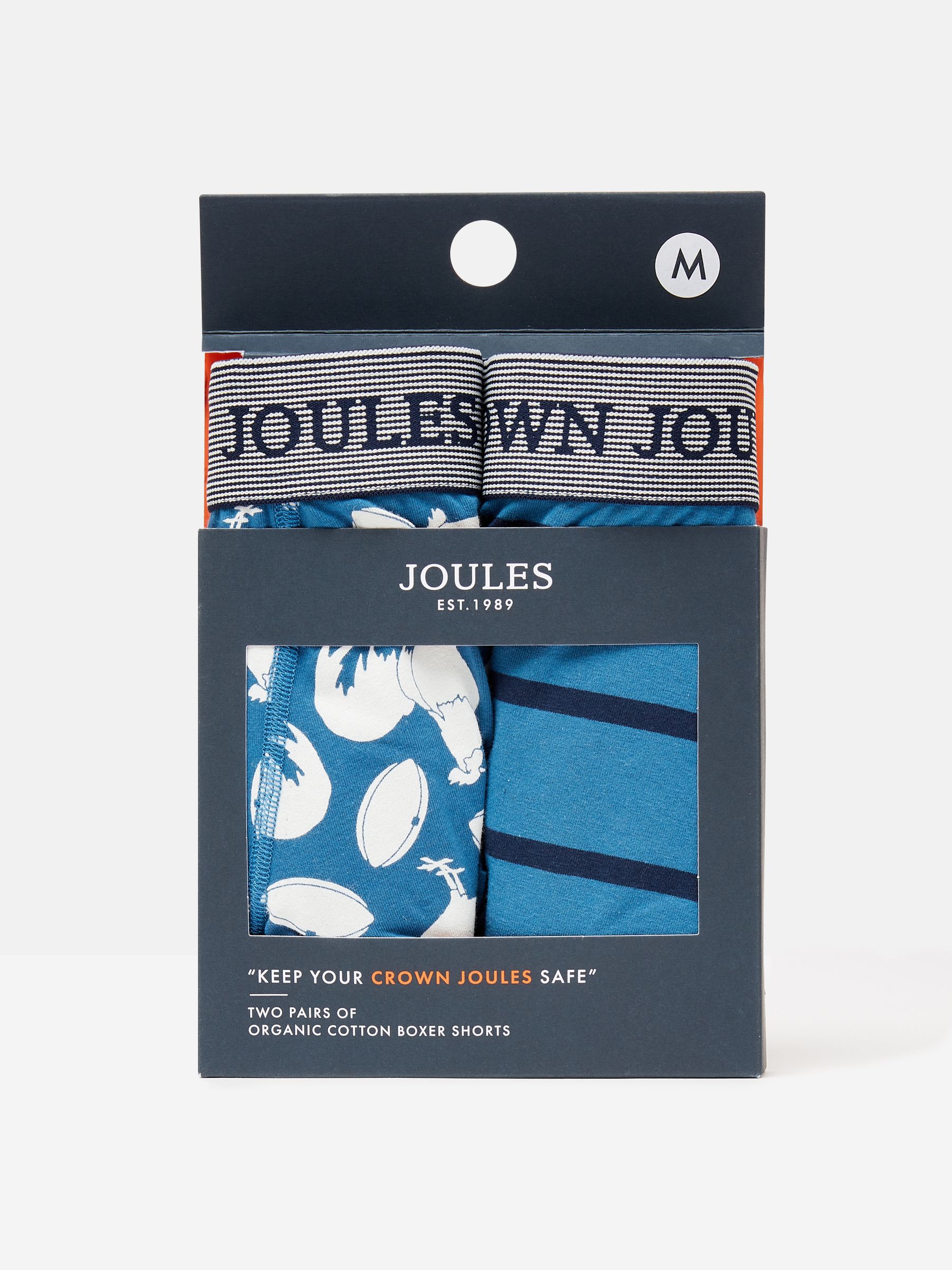 Crown Joules Cock and Balls Cotton Boxer Briefs (2 Pack) - Image 1 of 4