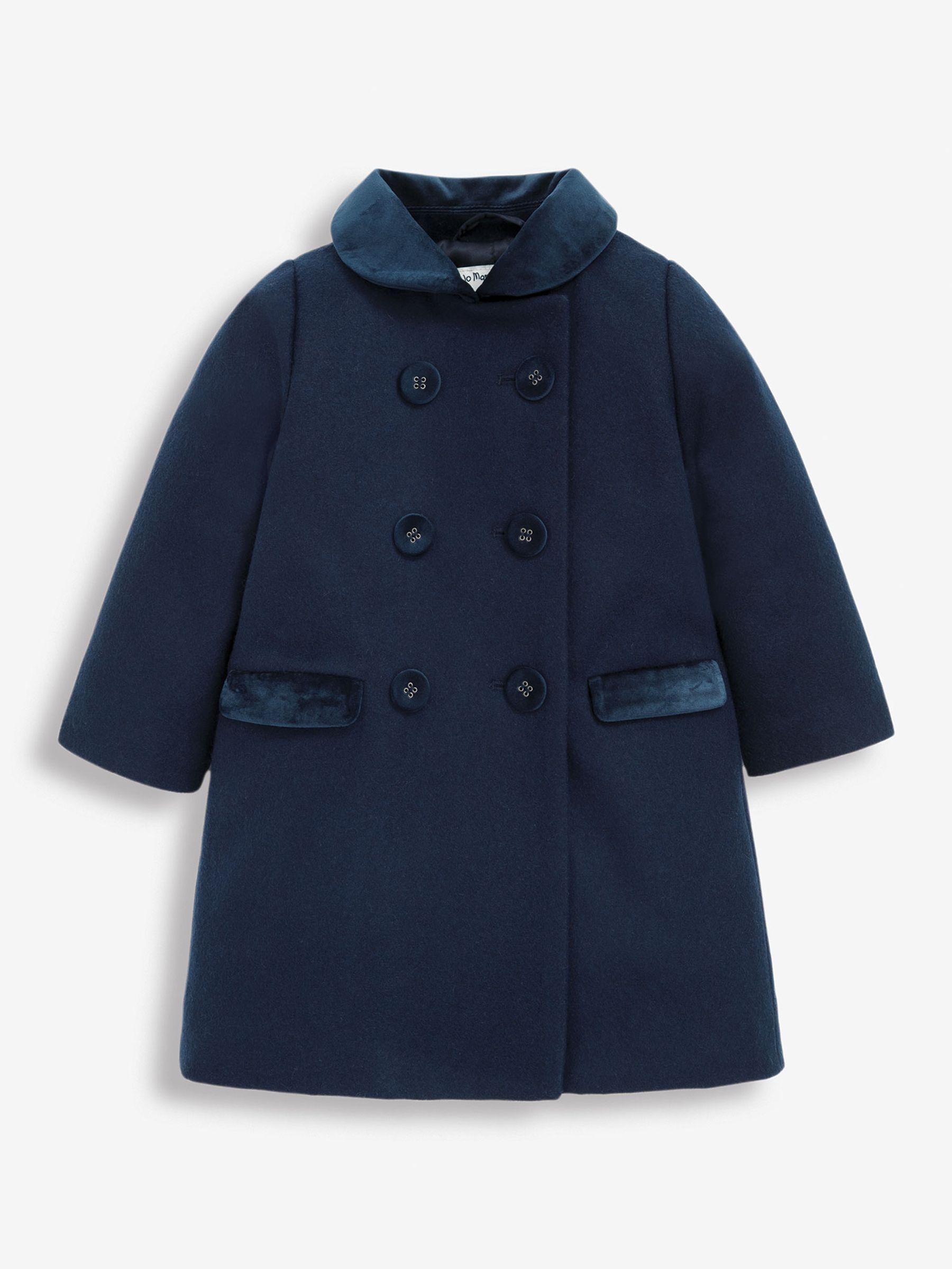 Kids' Navy Classic Coat in Navy - Image 1 of 3